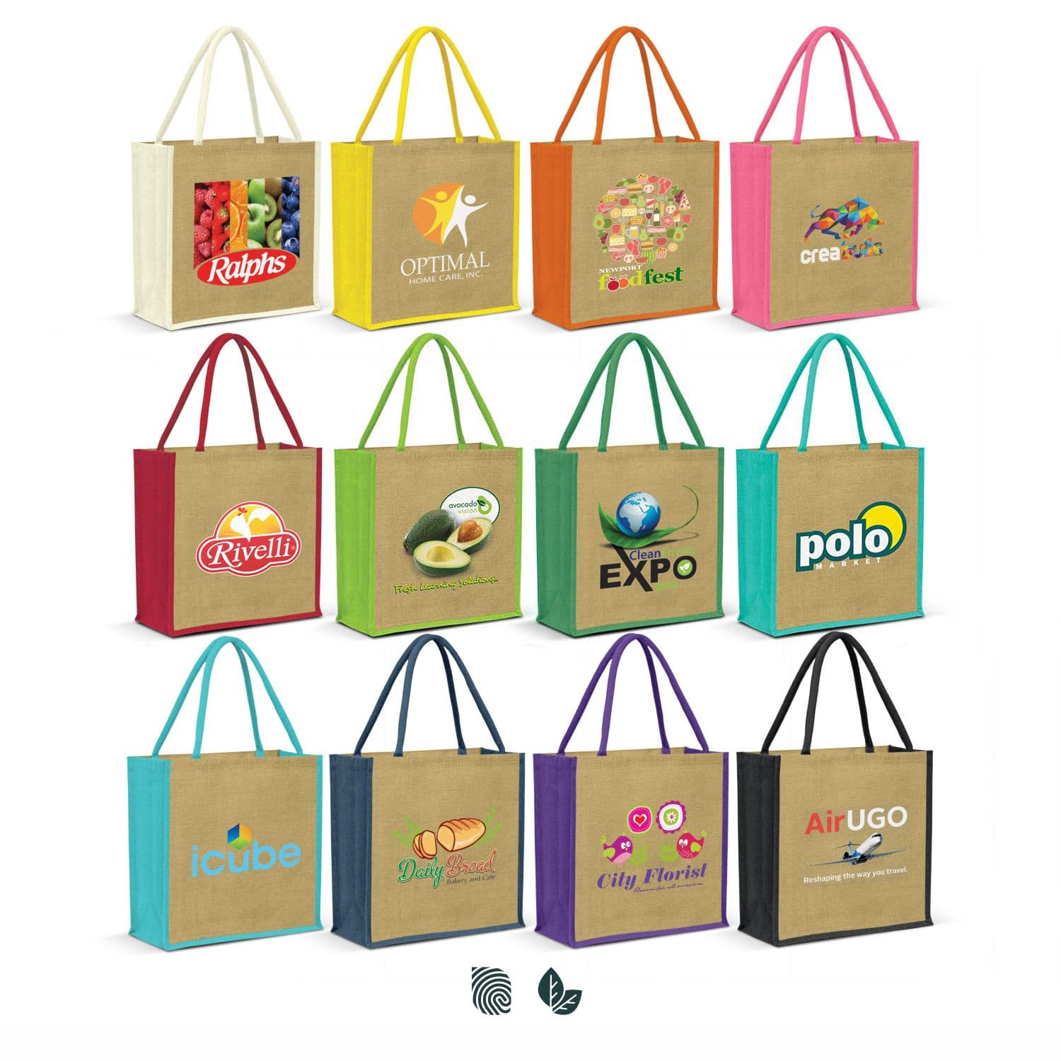 Monza Jute Tote Bag — view 3 of 4