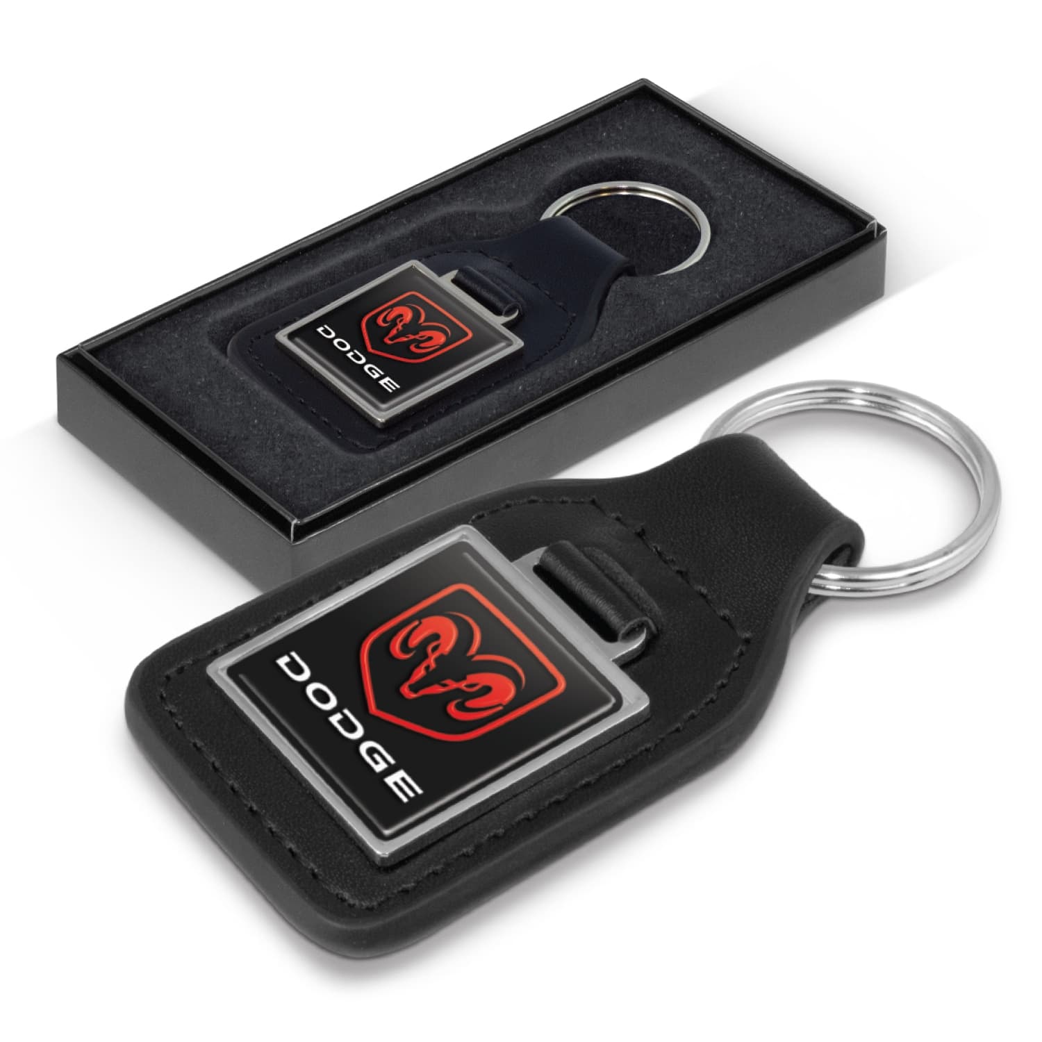 Baron Leather Key Ring - Square — view 2 of 3