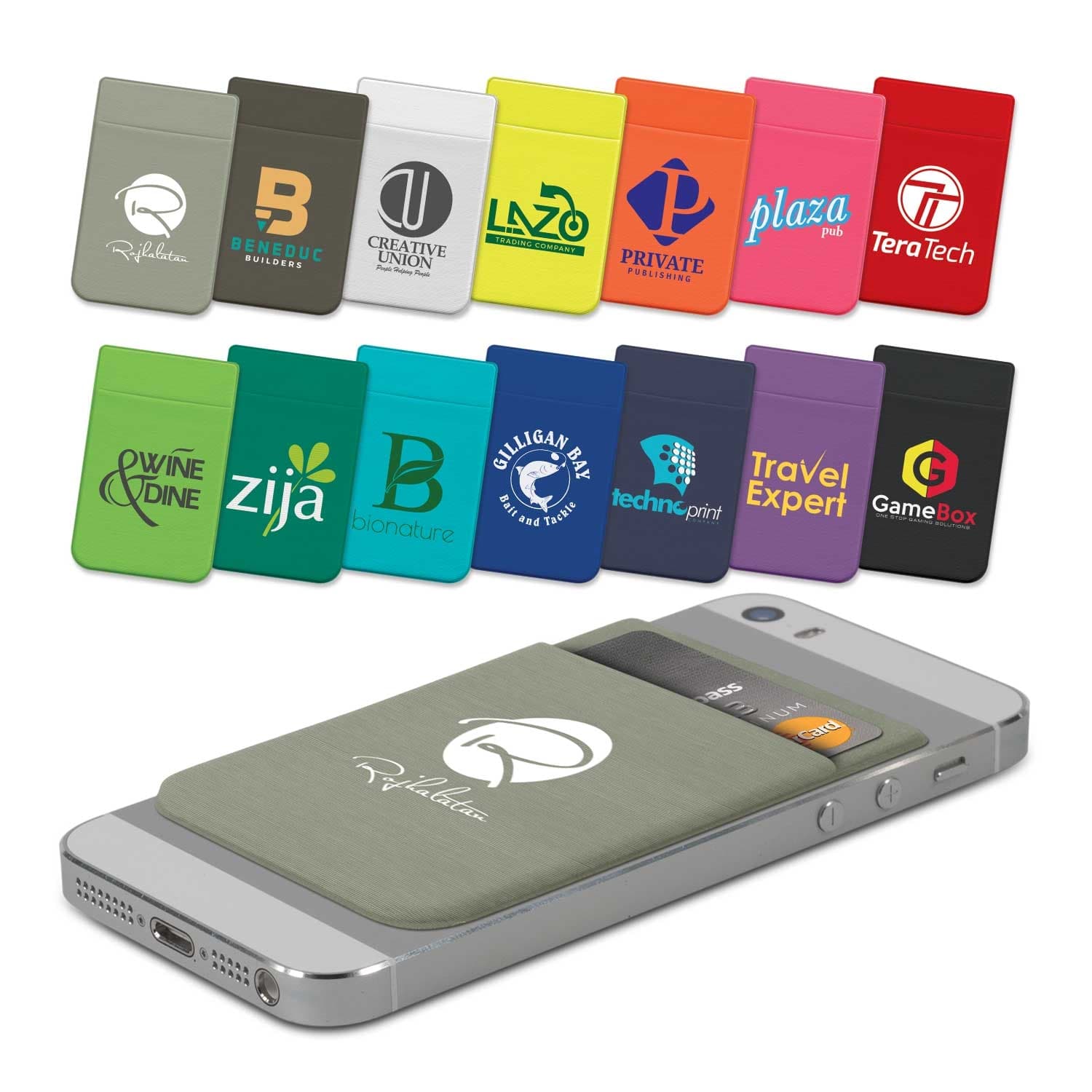 Lycra Phone Wallet - Heat Transfer — view 2 of 4