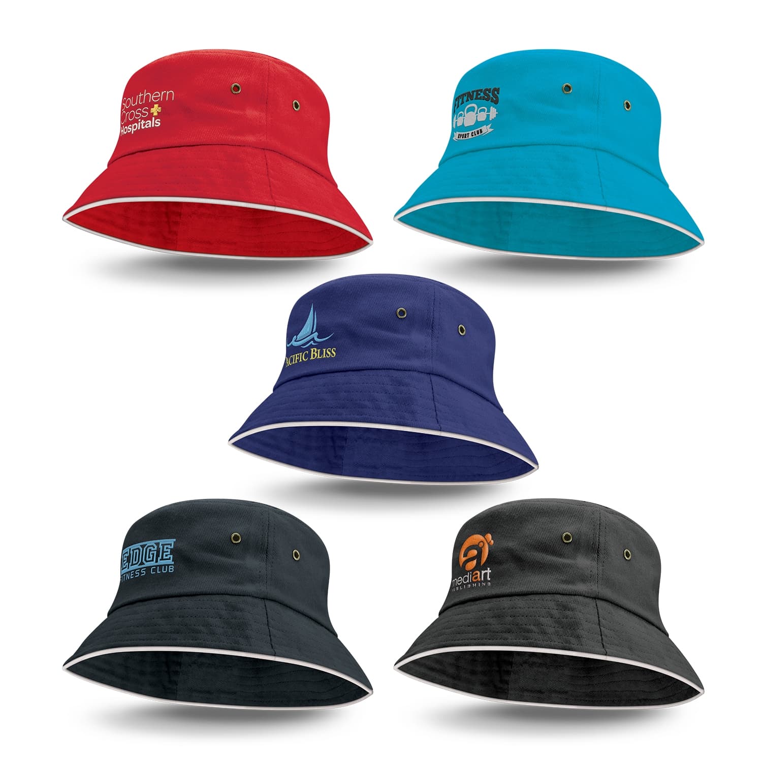Bondi Bucket Hat - White Sandwich Trim — view 2 of 4