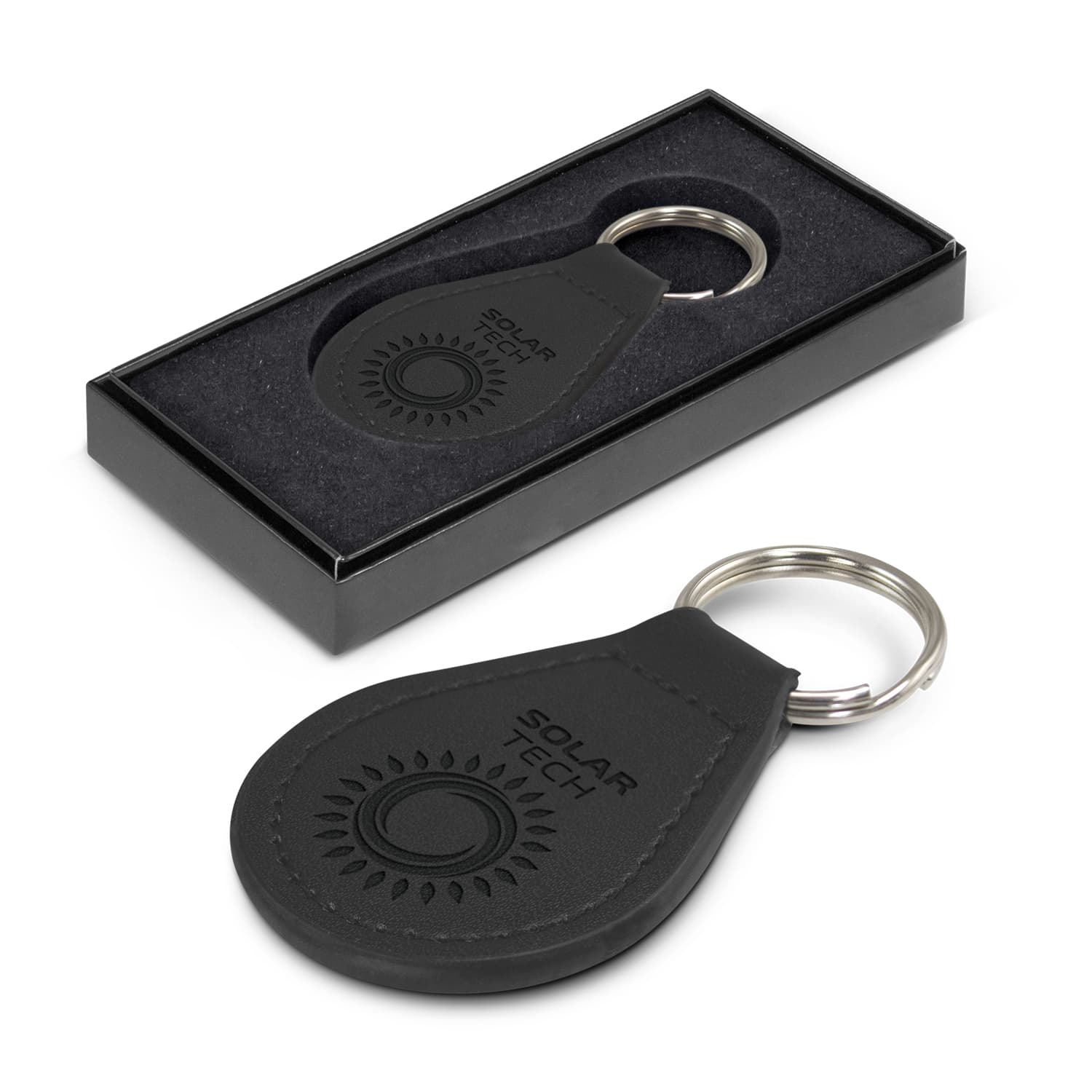 Prince Leather Key Ring - Round — view 2 of 4