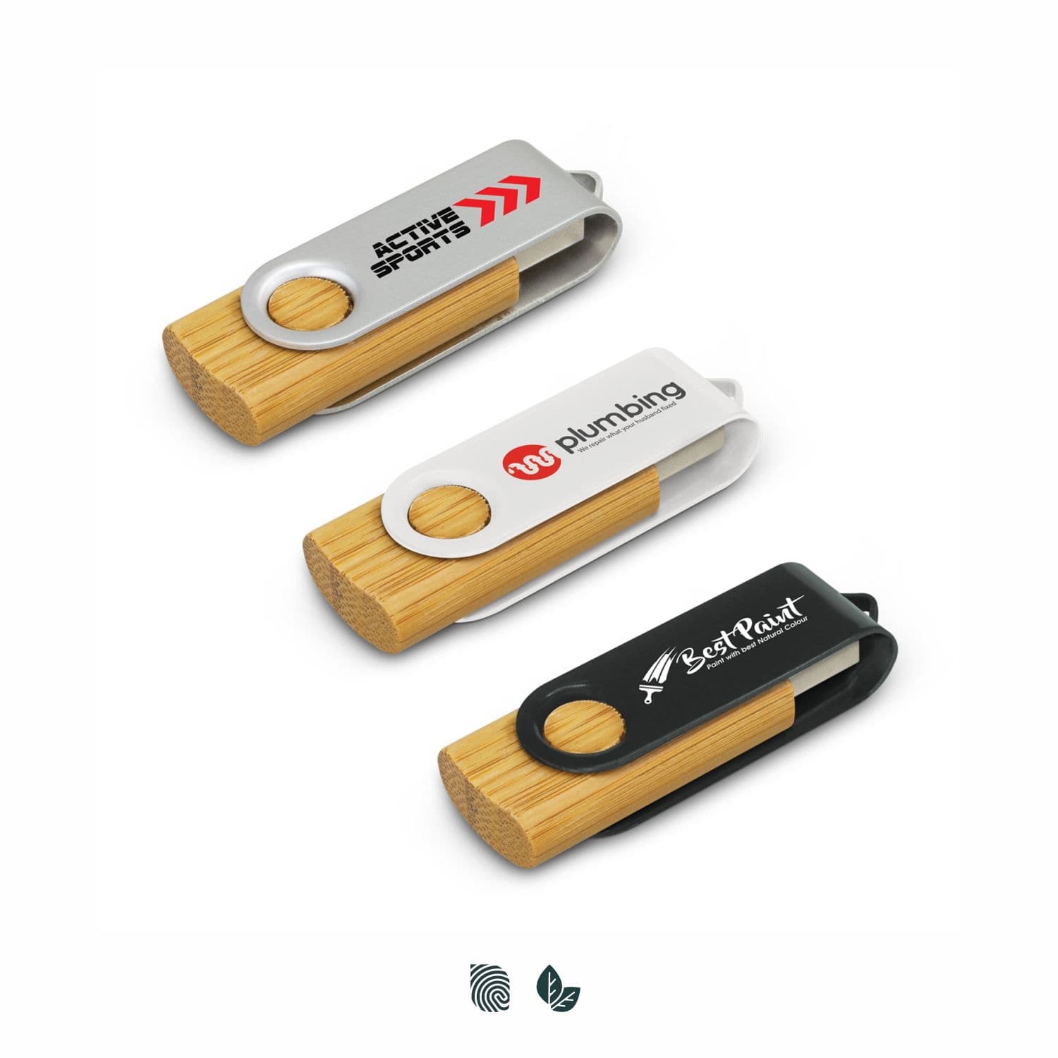 Helix 4GB Bamboo Flash Drive — view 3 of 4