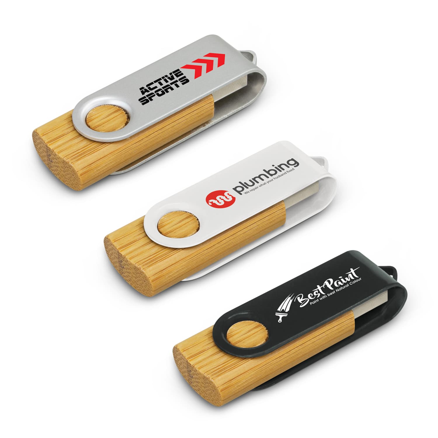 Helix 4GB Bamboo Flash Drive — view 2 of 4