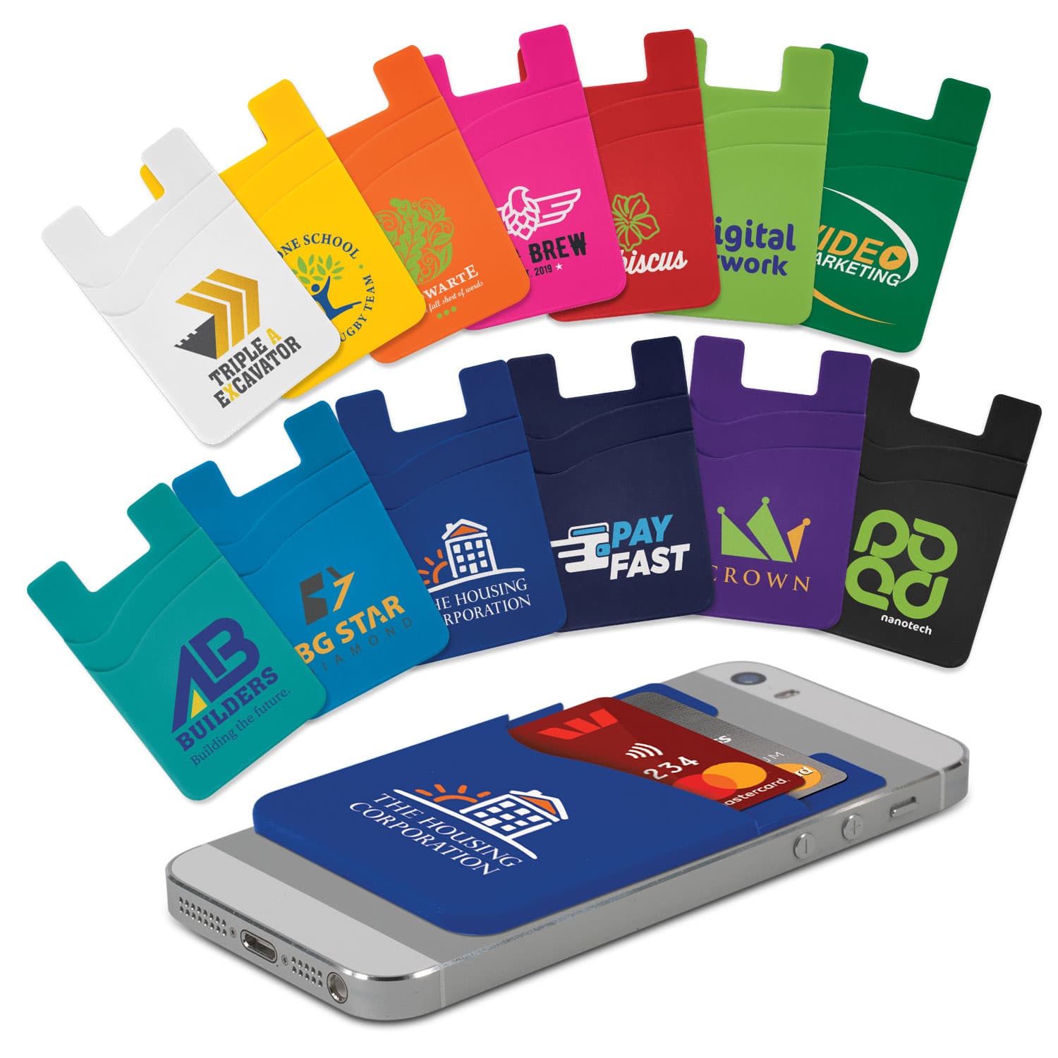 Dual Silicone Phone Wallet — view 2 of 4