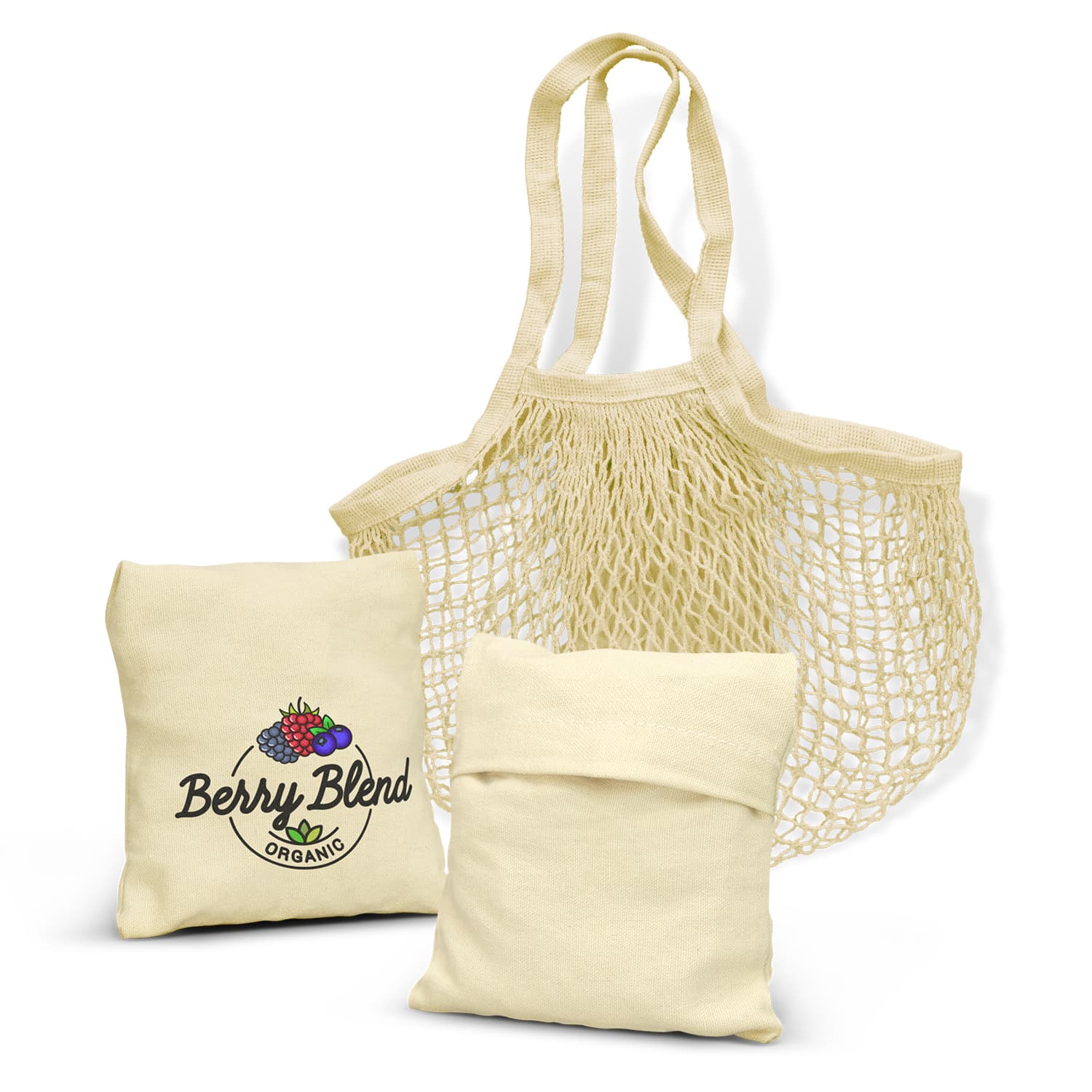 Cotton Mesh Foldaway Tote Bag — view 2 of 4