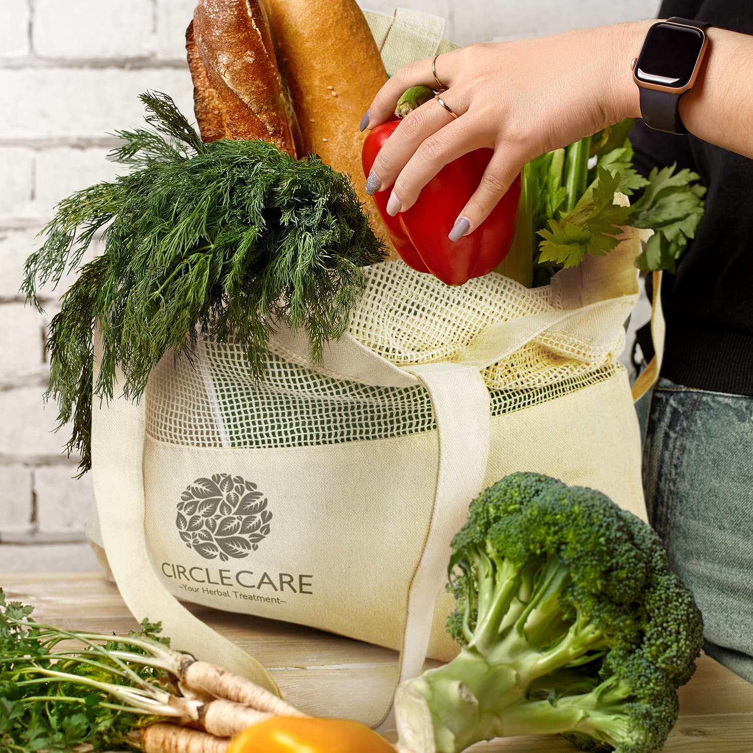 Laurel Cotton Tote Bag — view 4 of 4