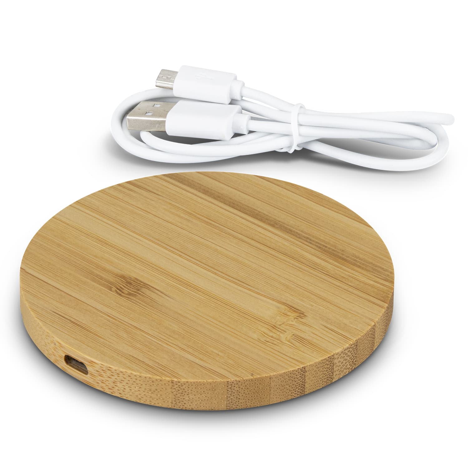 Vita Bamboo Wireless Charger - Round — view 4 of 4