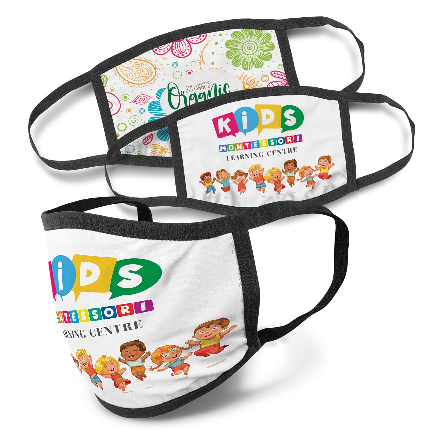 Full Colour 3-Ply Reusable Face Mask - Indent — view 2 of 4