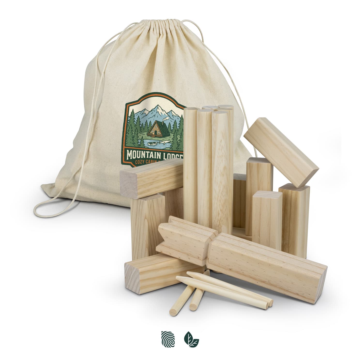 Kubb Wooden Game — view 3 of 4