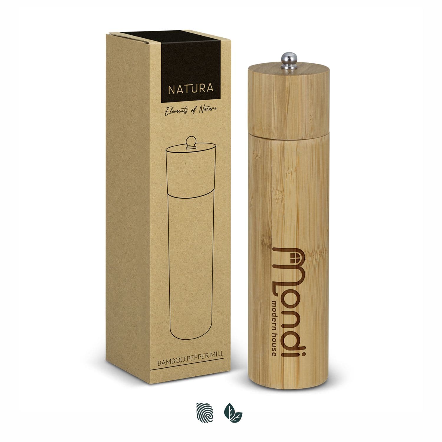 NATURA Bamboo Pepper Mill — view 3 of 4