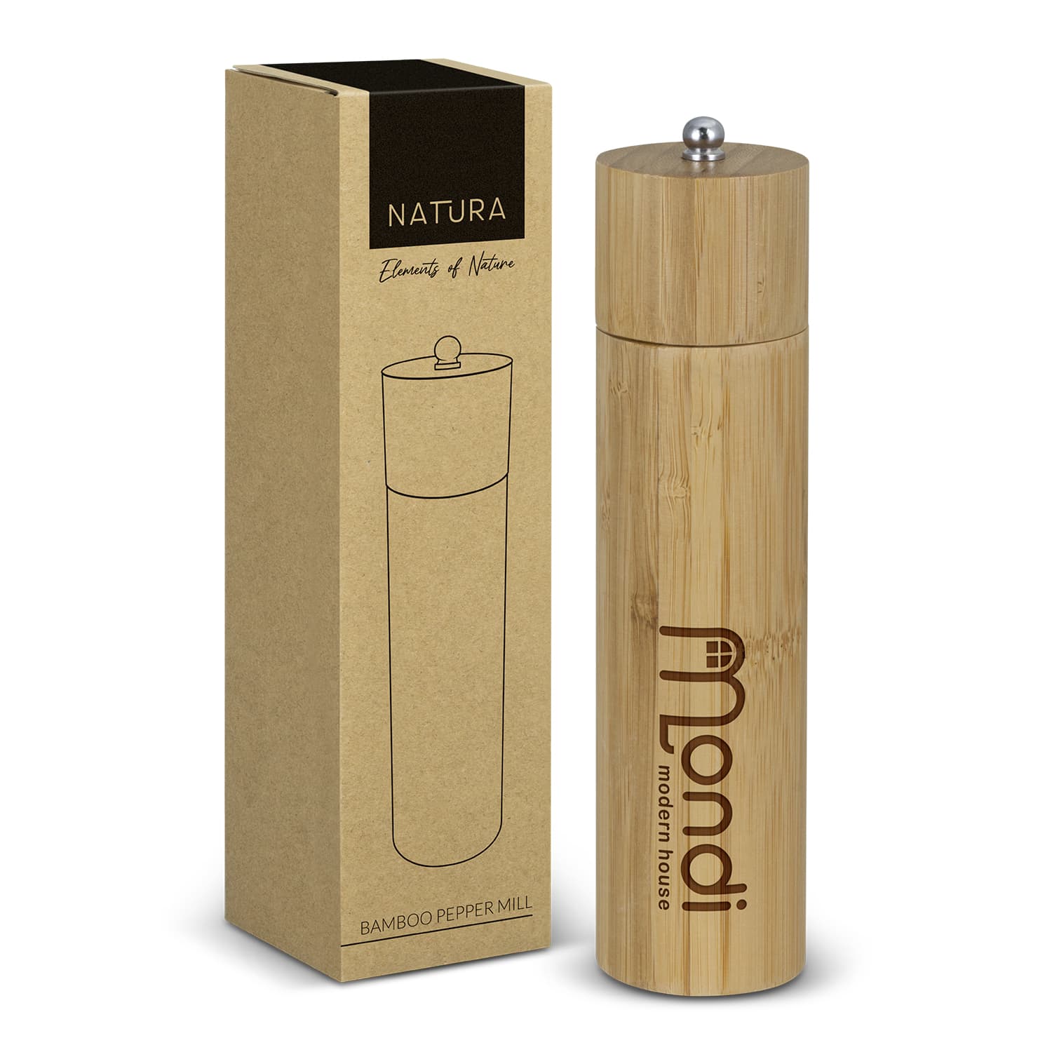 NATURA Bamboo Pepper Mill — view 2 of 4