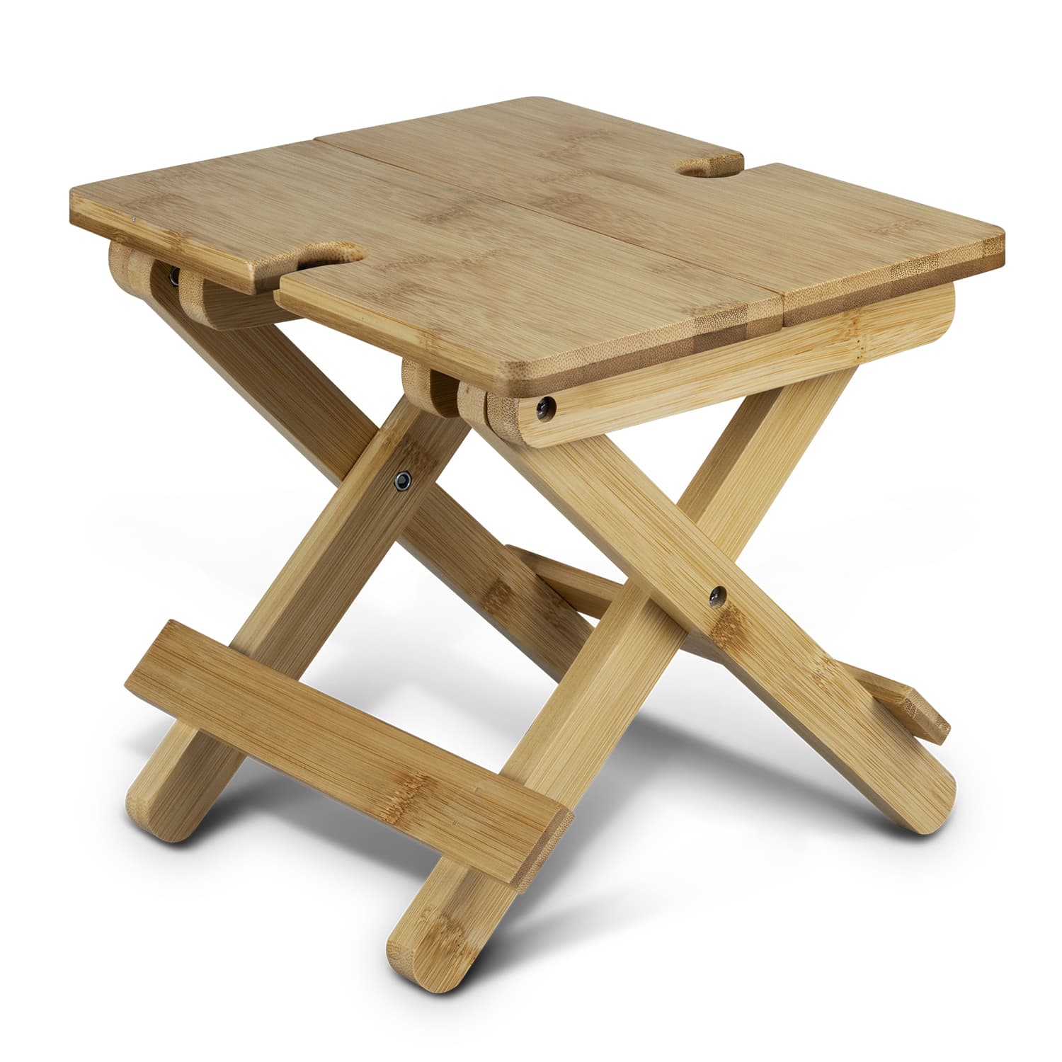 NATURA Bamboo Folding Wine Table — view 3 of 4