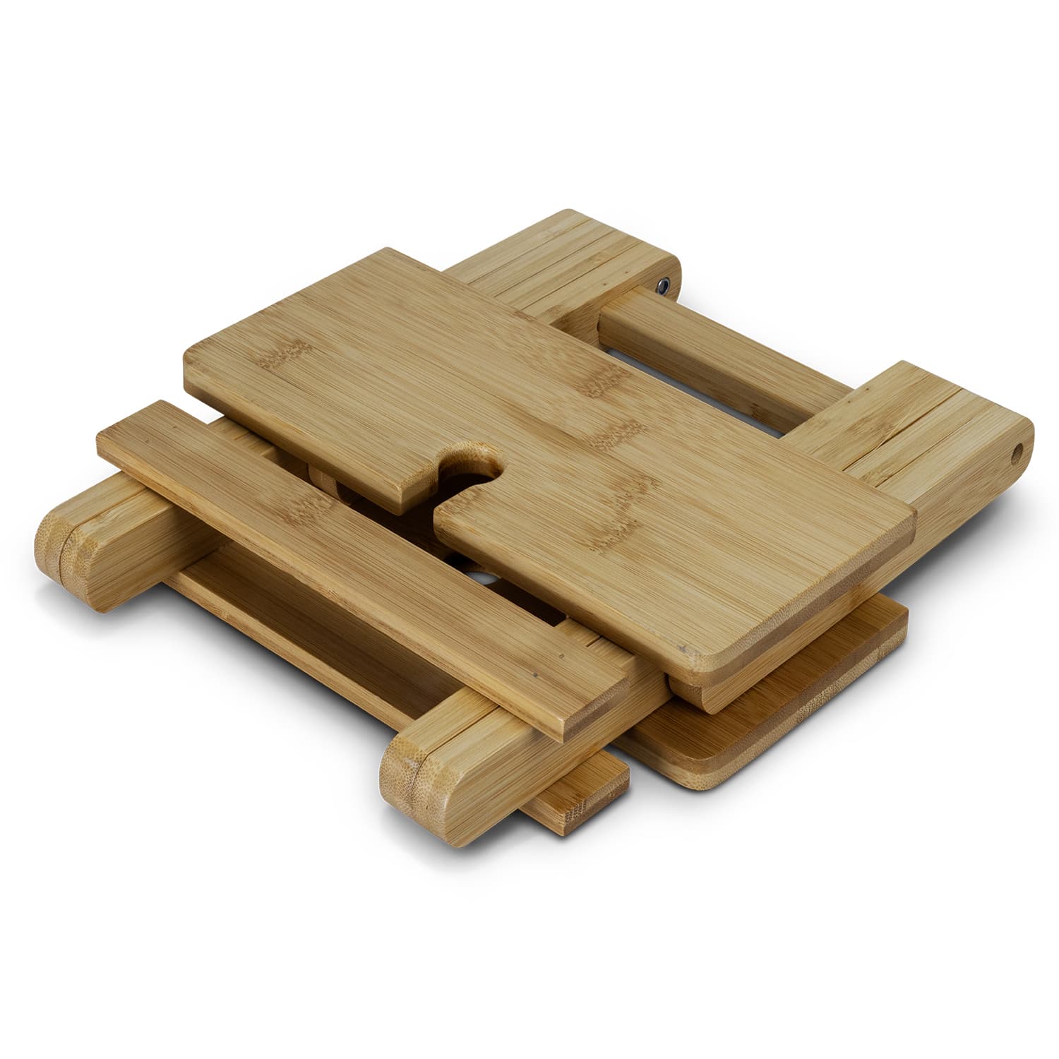 NATURA Bamboo Folding Wine Table — view 4 of 4