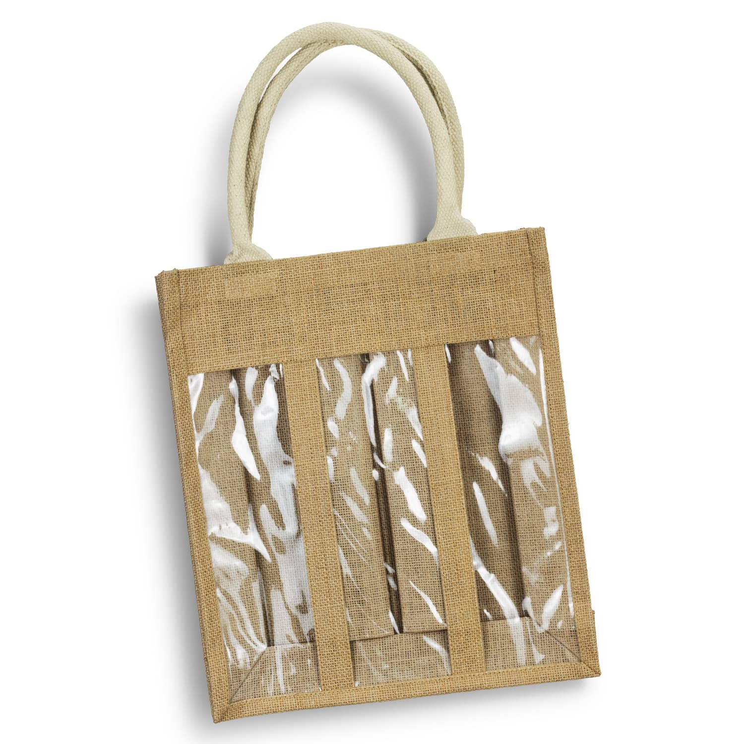 Serena Jute Triple Wine Carrier — view 3 of 4