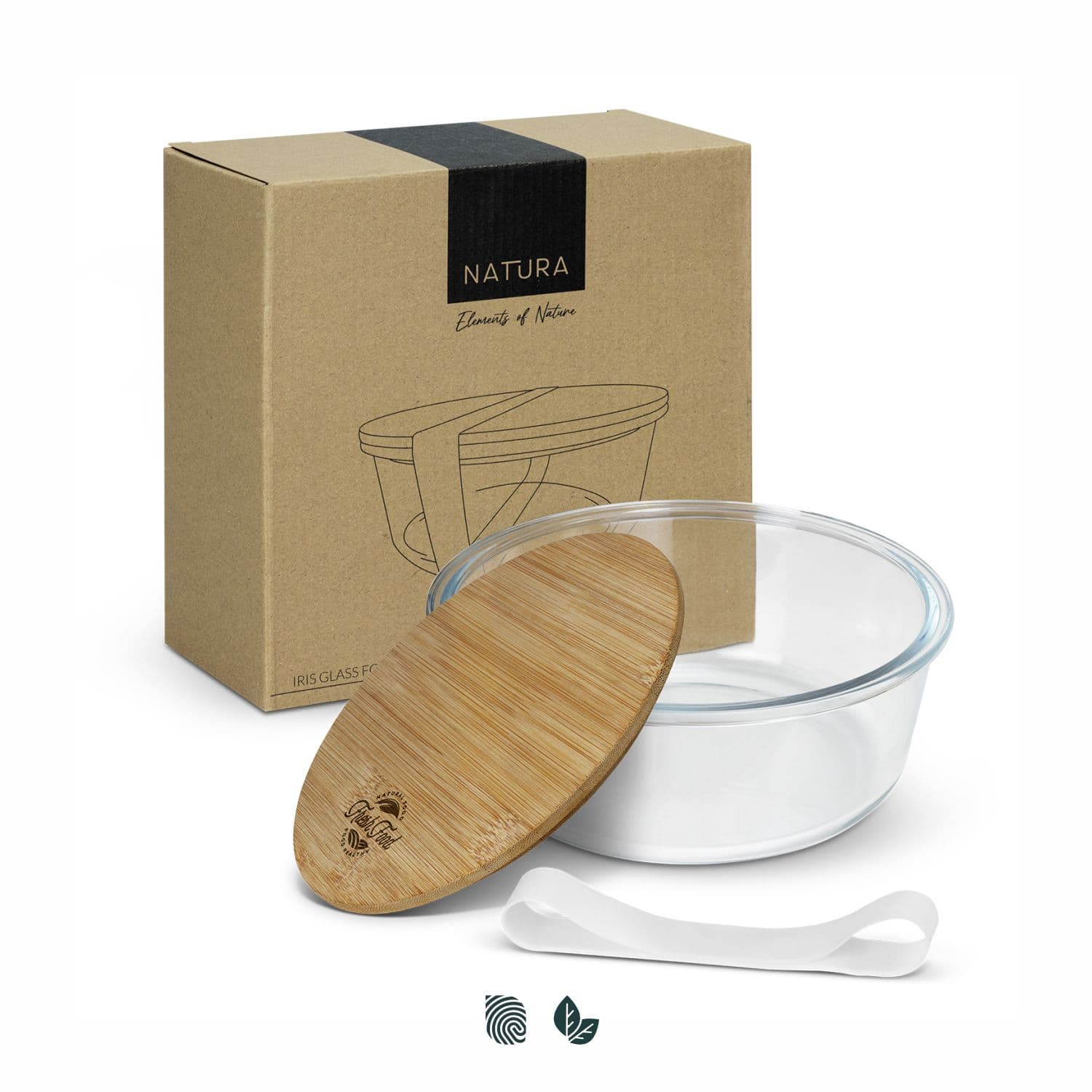 NATURA Iris Glass Food Container — view 3 of 4