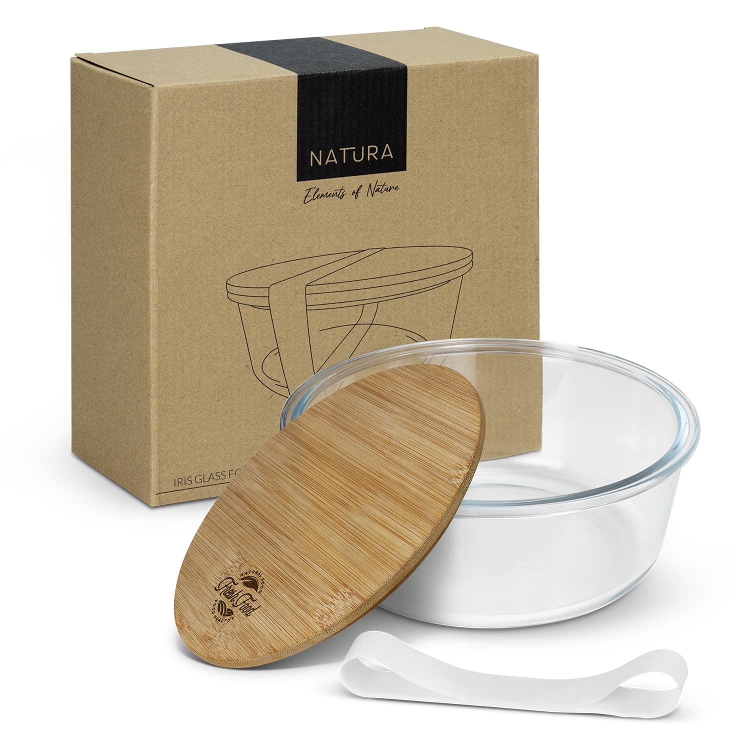 NATURA Iris Glass Food Container — view 2 of 4
