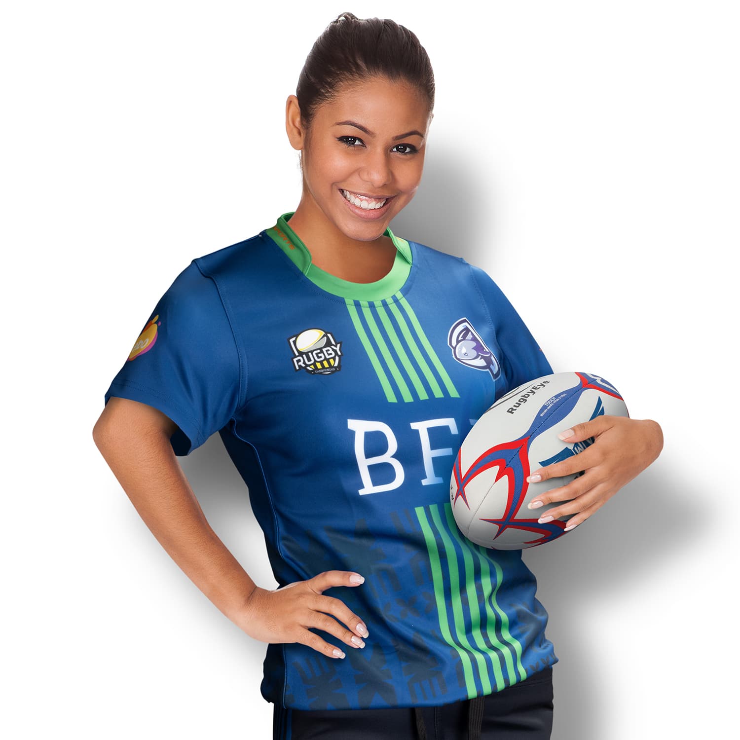 Custom Womens Rugby T-Shirt — view 2 of 4