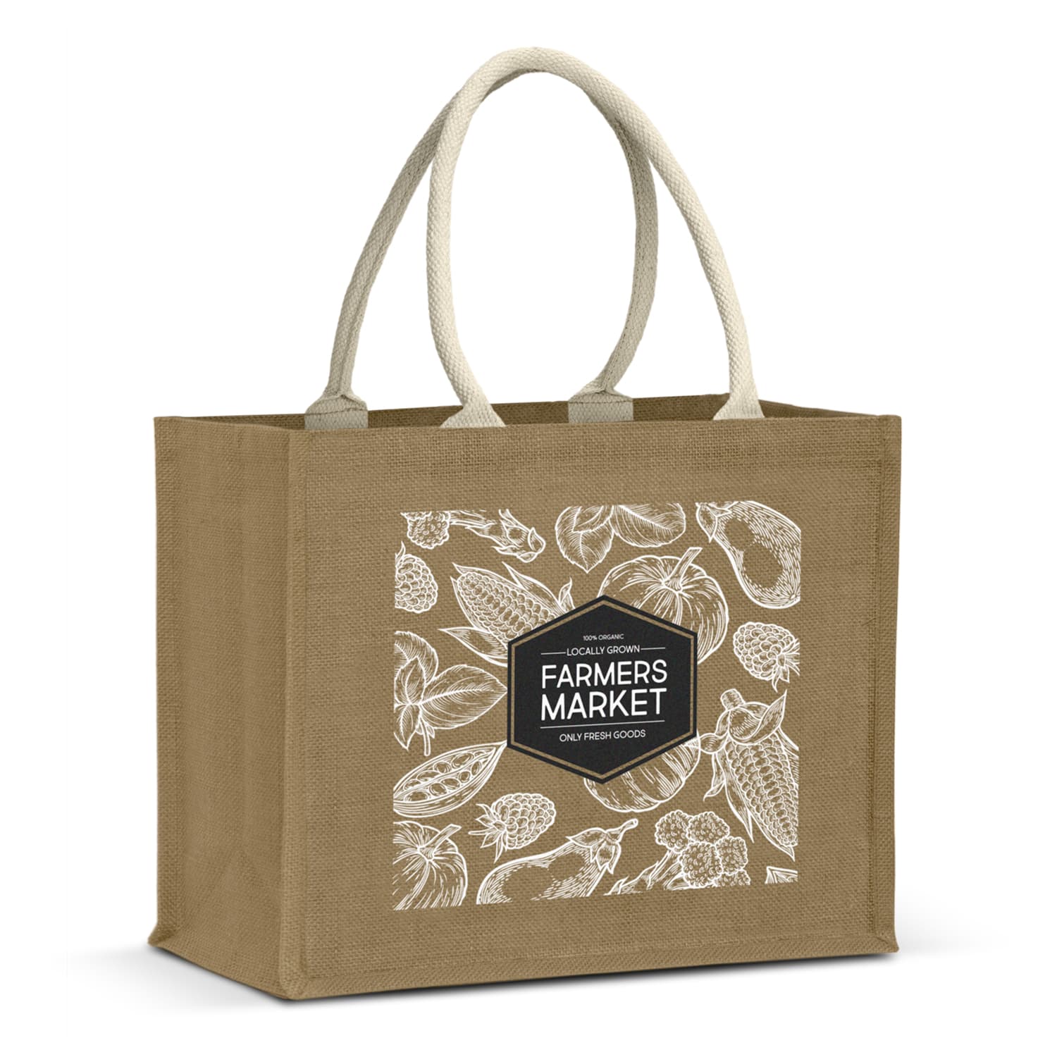 Torino Starch Jute Tote Bag — view 2 of 4