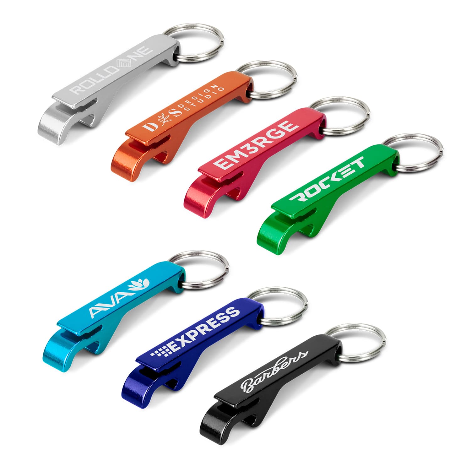 Snappy Metal Bottle Opener Key Ring — view 3 of 4