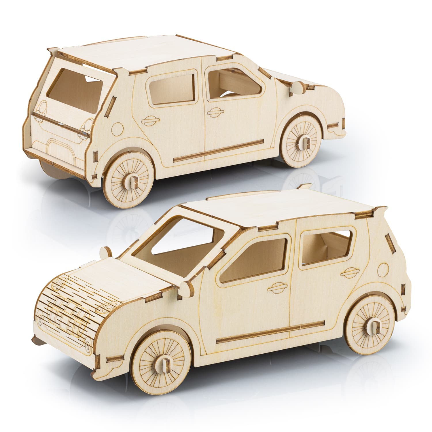 BRANDCRAFT Hatchback Car Wooden Model — view 4 of 4