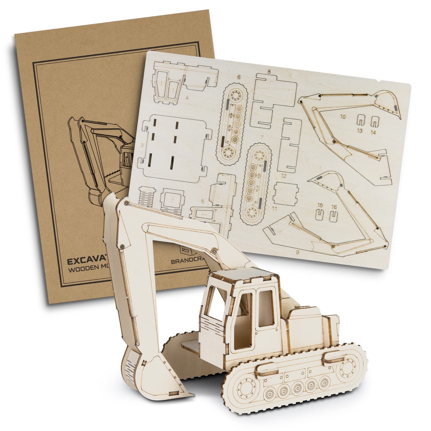BRANDCRAFT Excavator Wooden Model — view 2 of 4
