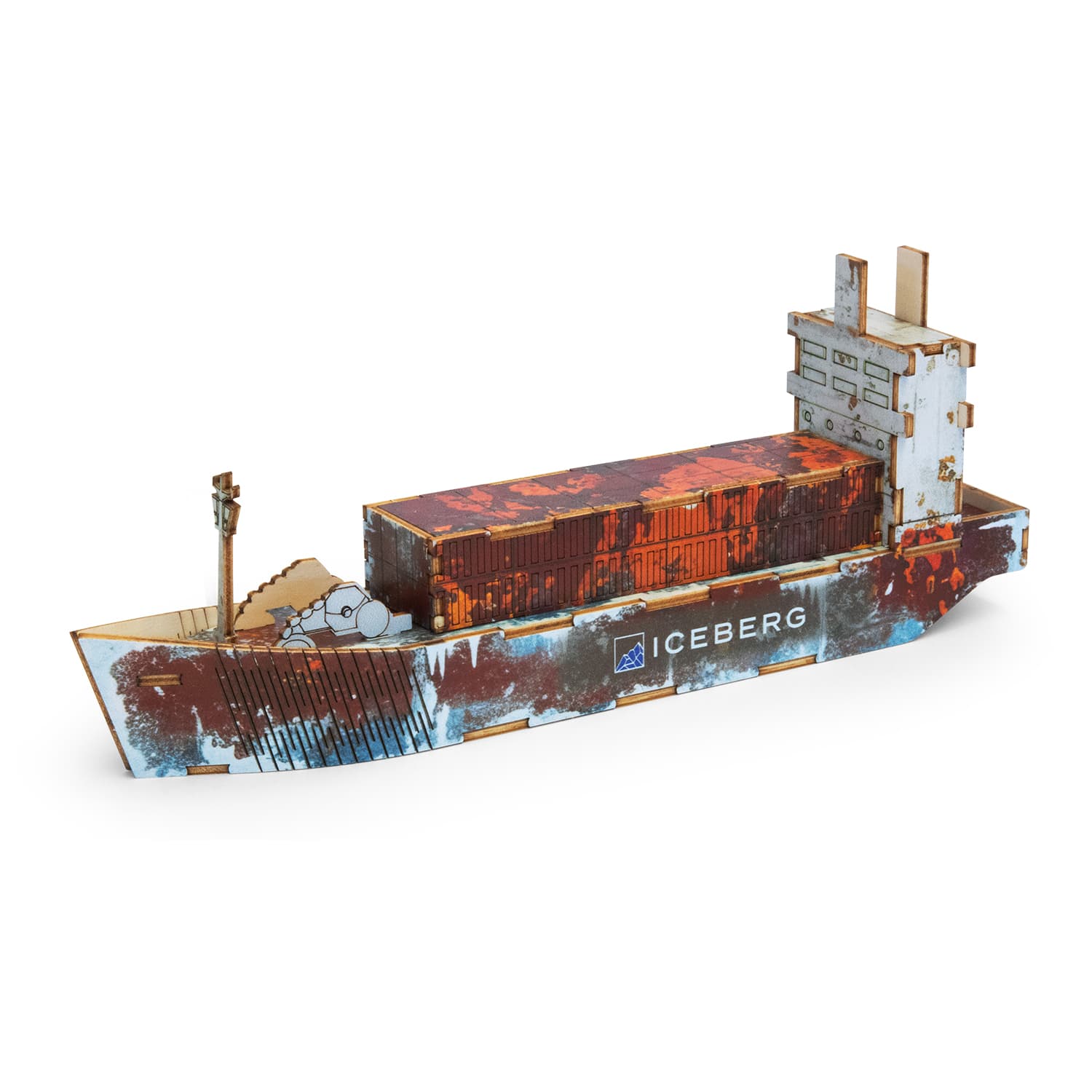 BRANDCRAFT Cargo Ship Wooden Model — view 3 of 4