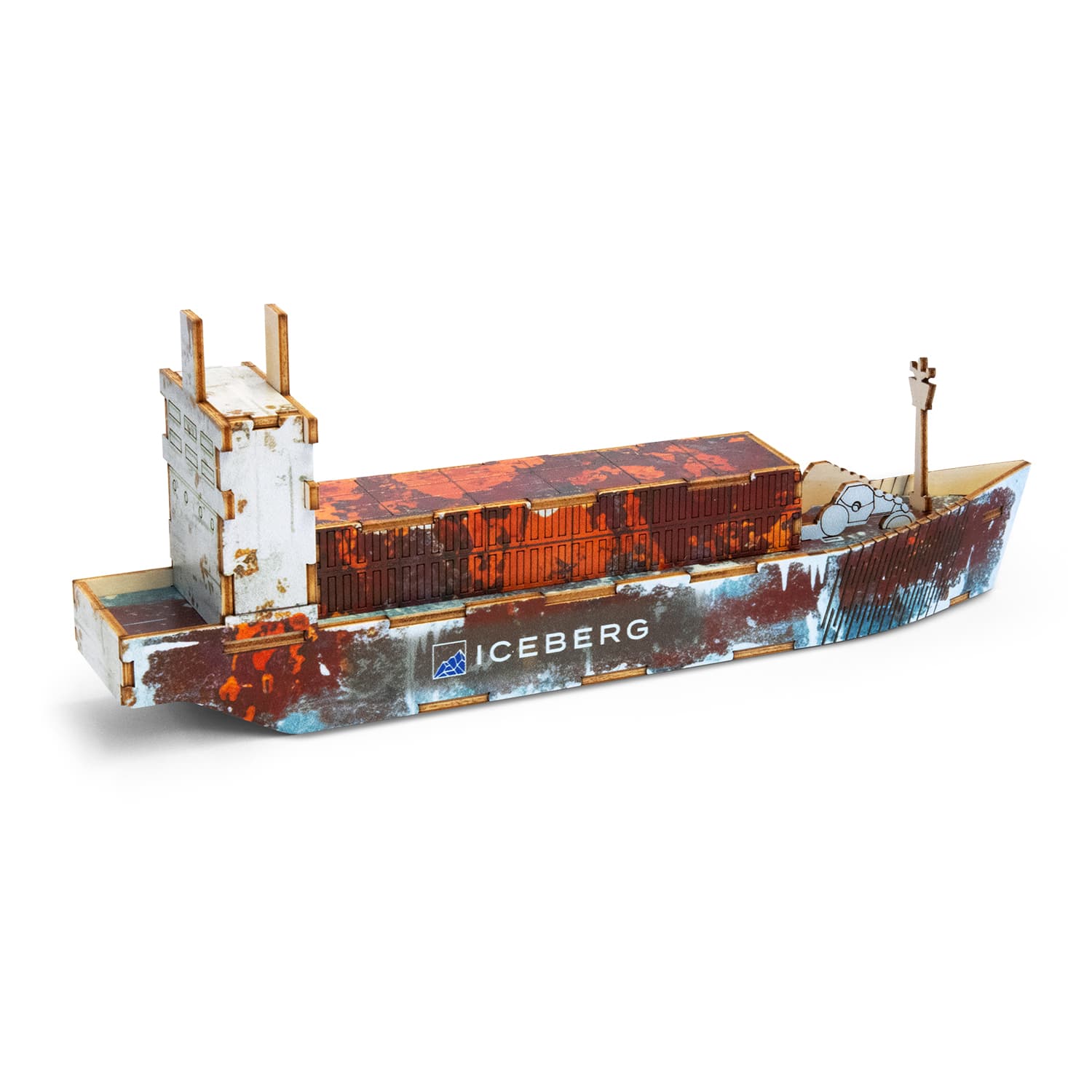 BRANDCRAFT Cargo Ship Wooden Model — view 4 of 4