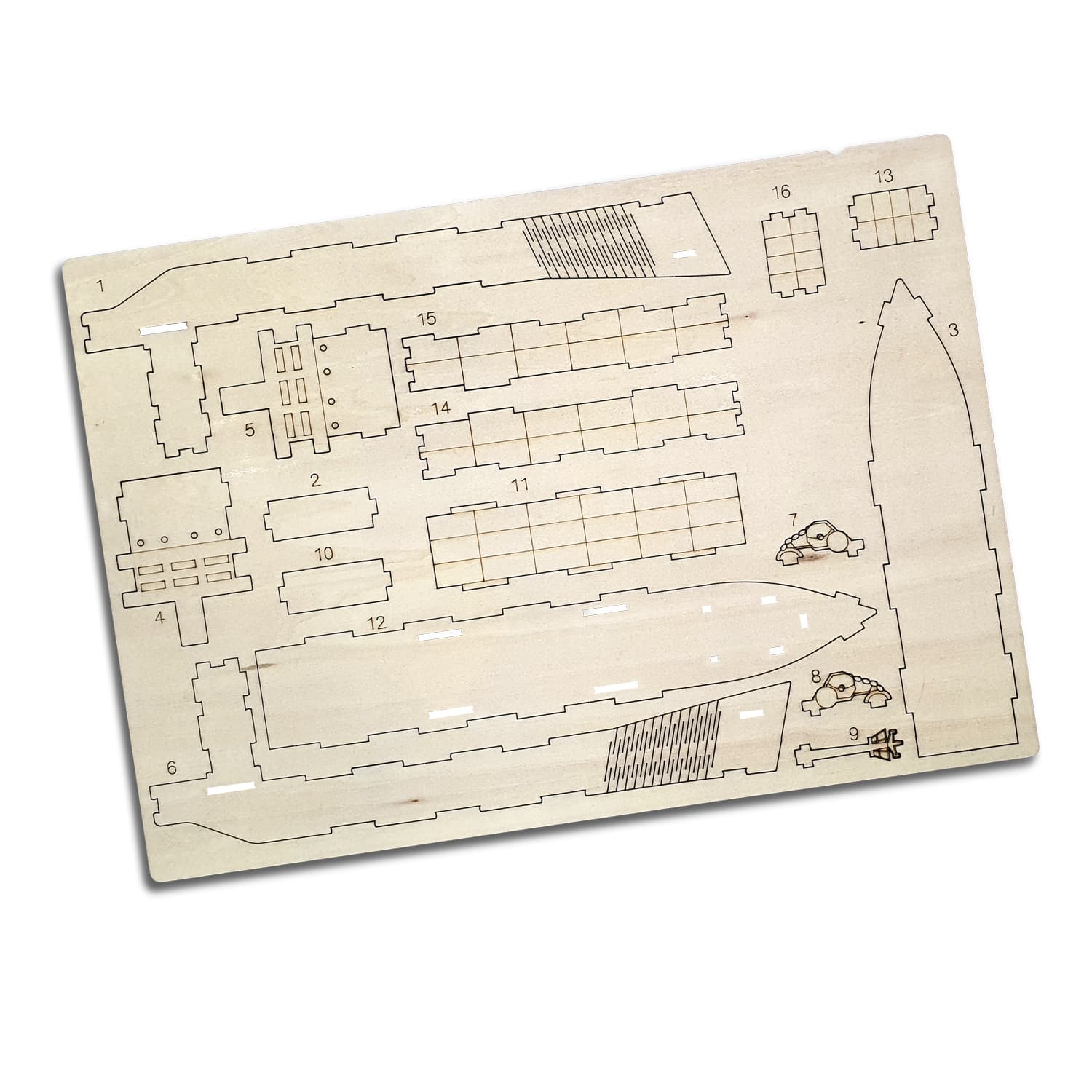 BRANDCRAFT Cargo Ship Wooden Model — view 4 of 4