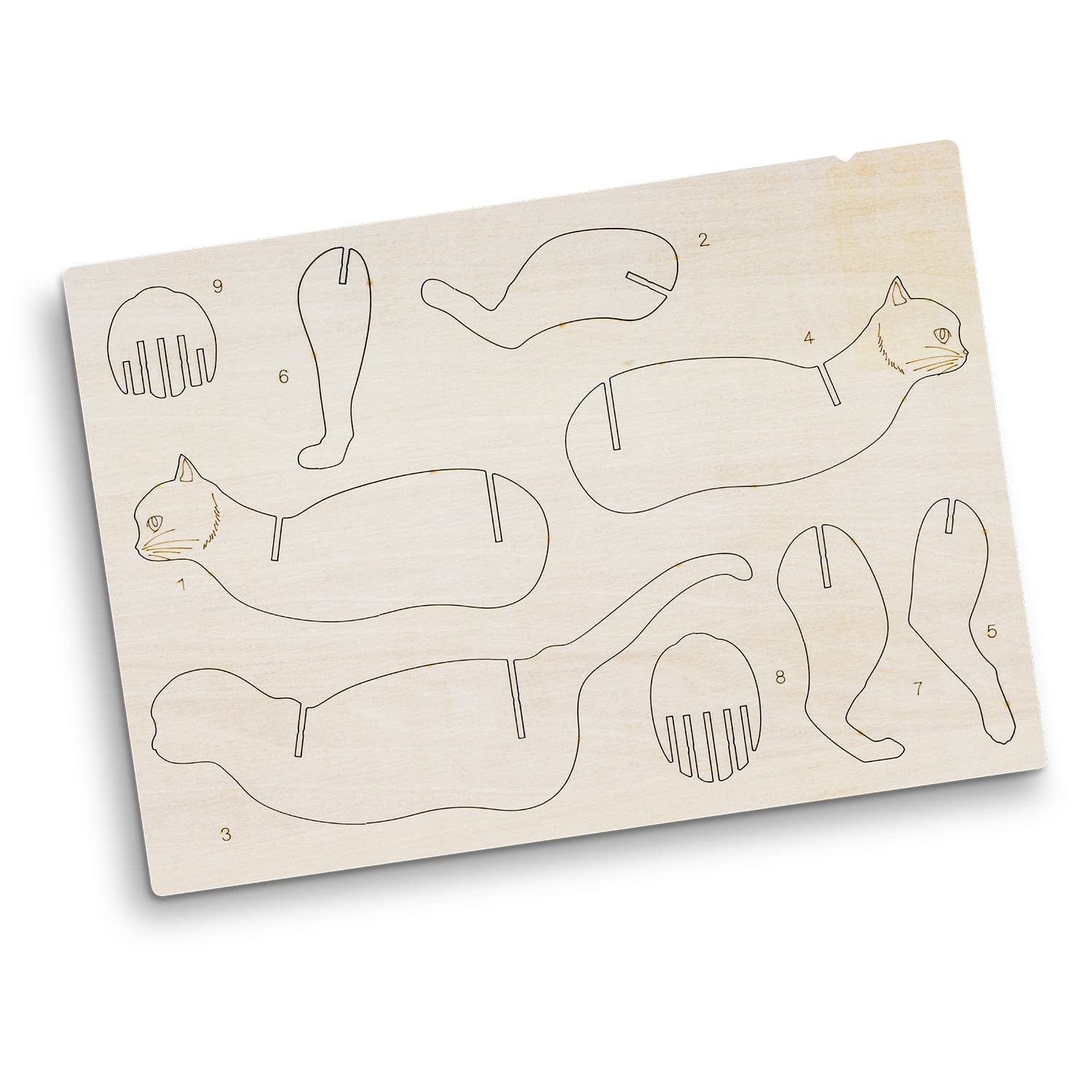 BRANDCRAFT Cat Wooden Model — view 4 of 4