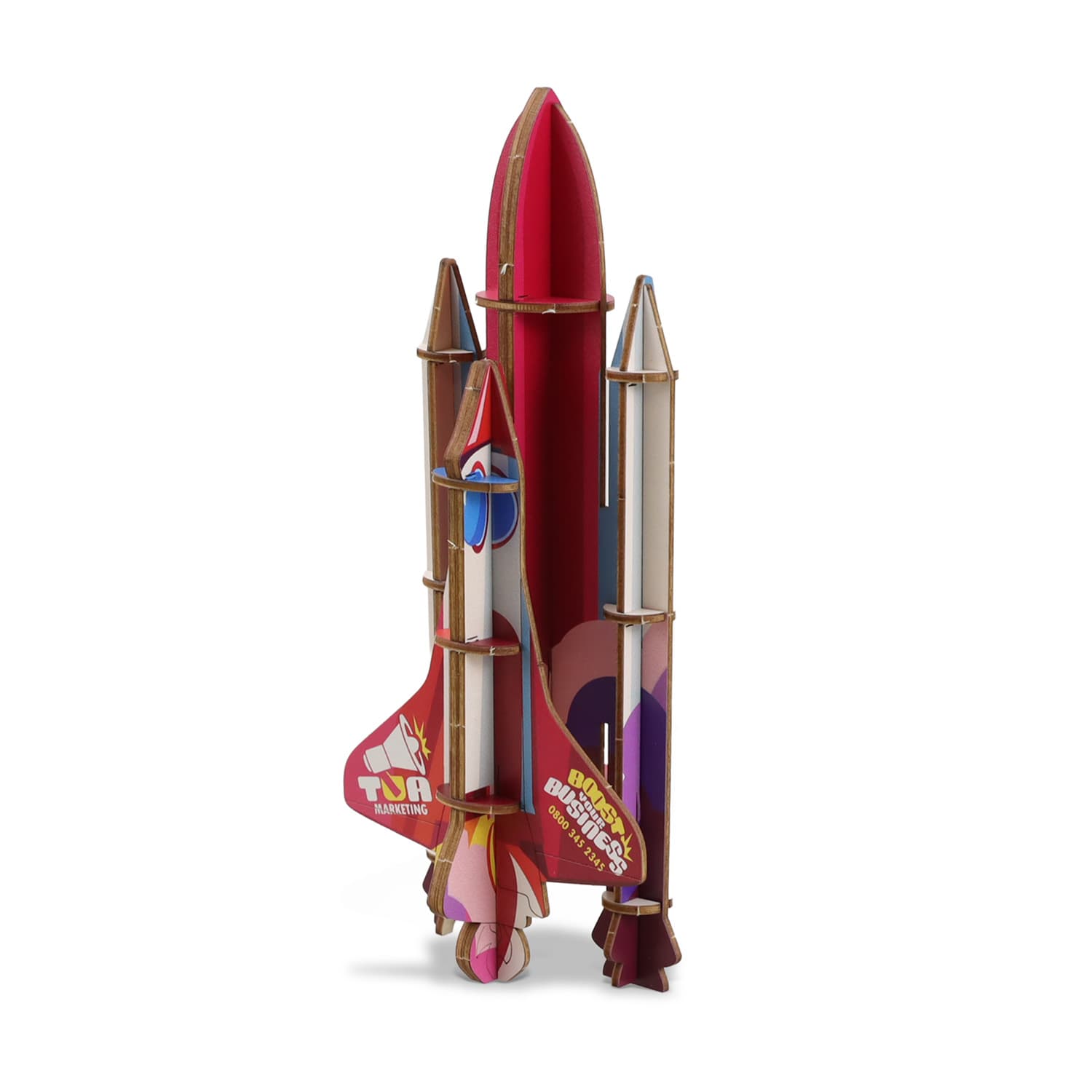BRANDCRAFT Rocket Ship Wooden Model — view 4 of 4