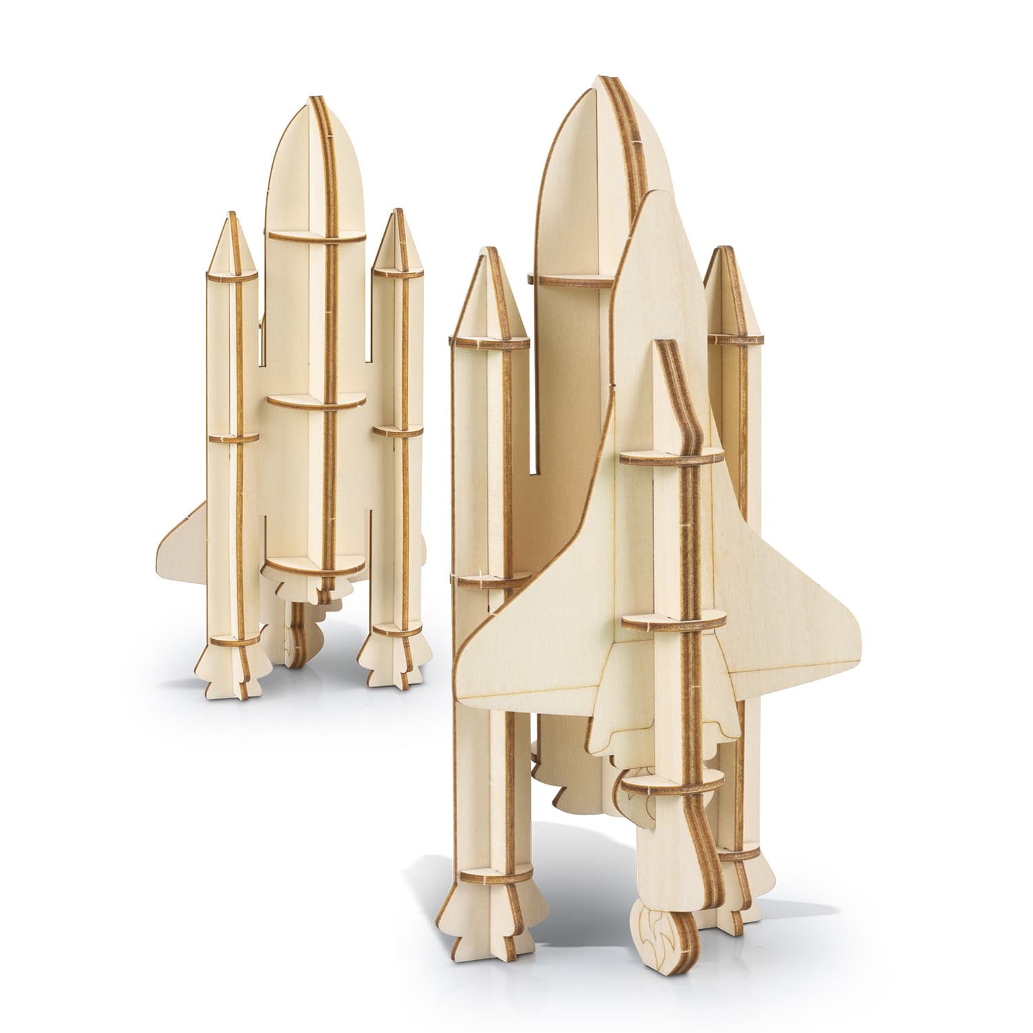 BRANDCRAFT Rocket Ship Wooden Model — view 3 of 4