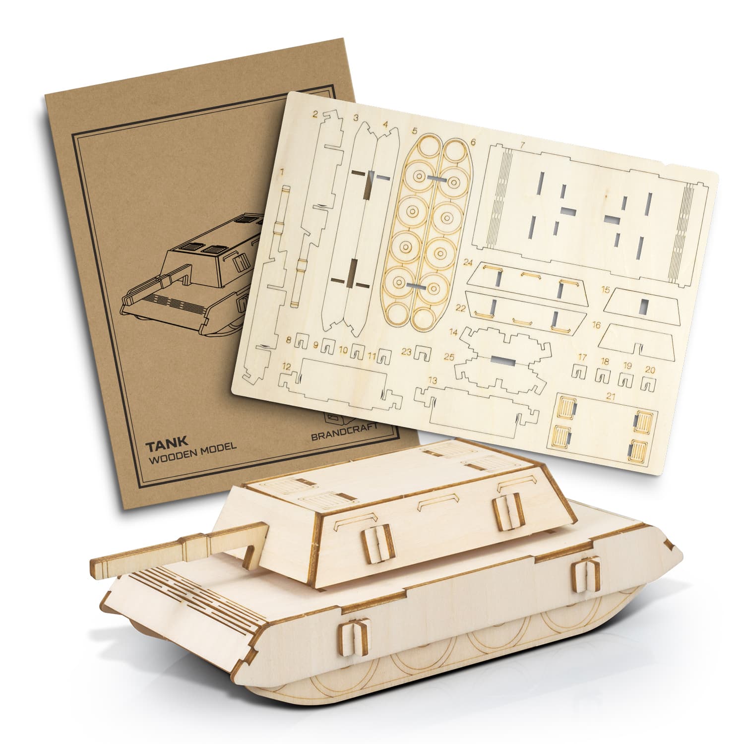 BRANDCRAFT Tank Wooden Model — view 2 of 4