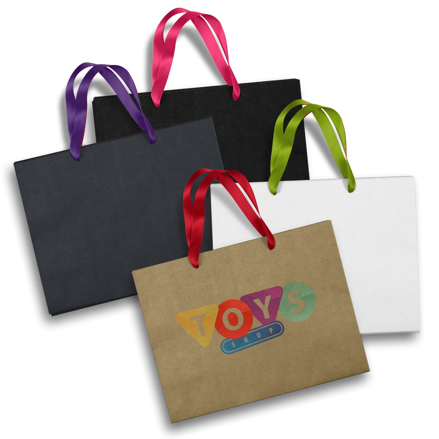 Large Ribbon Handle Paper Bag — view 2 of 4