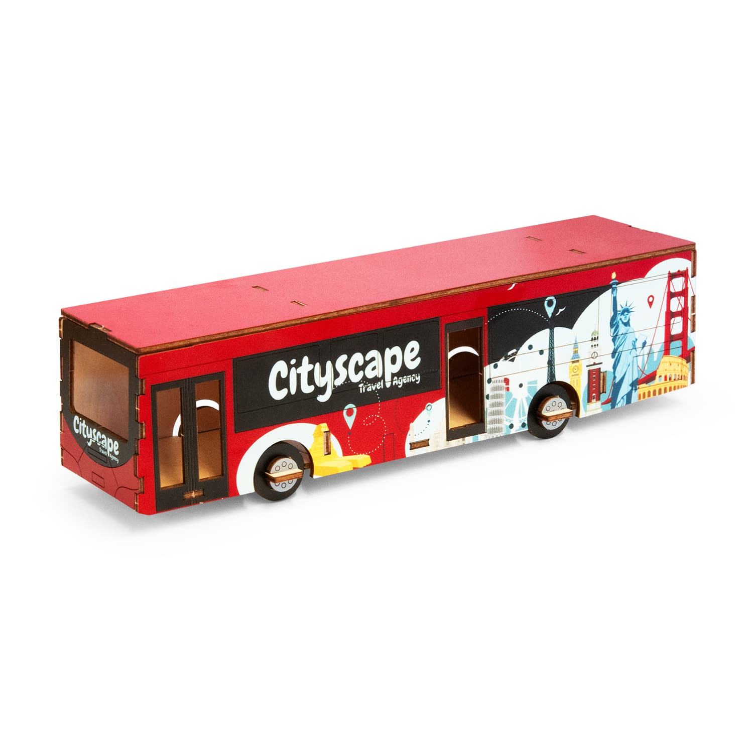 BRANDCRAFT Bus Wooden Model — view 3 of 4