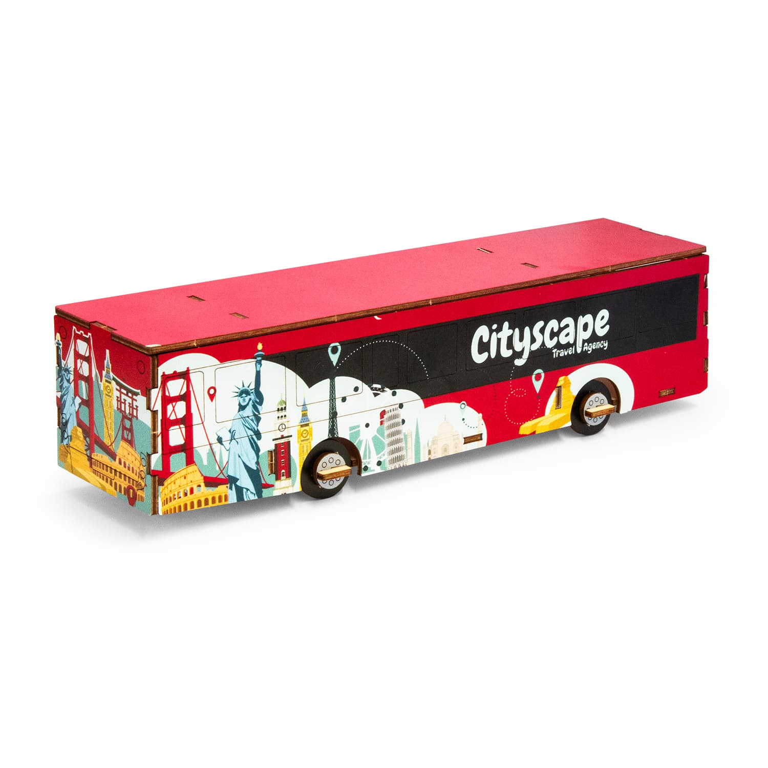 BRANDCRAFT Bus Wooden Model — view 4 of 4
