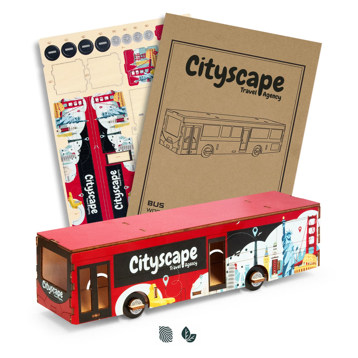 BRANDCRAFT Bus Wooden Model — view 2 of 4