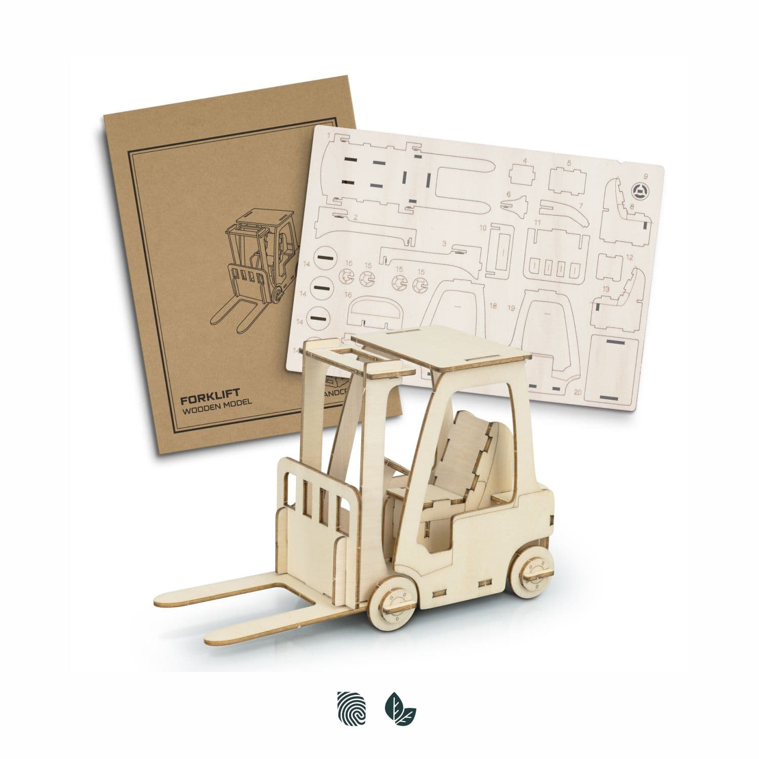 BRANDCRAFT Forklift Wooden Model — view 3 of 4