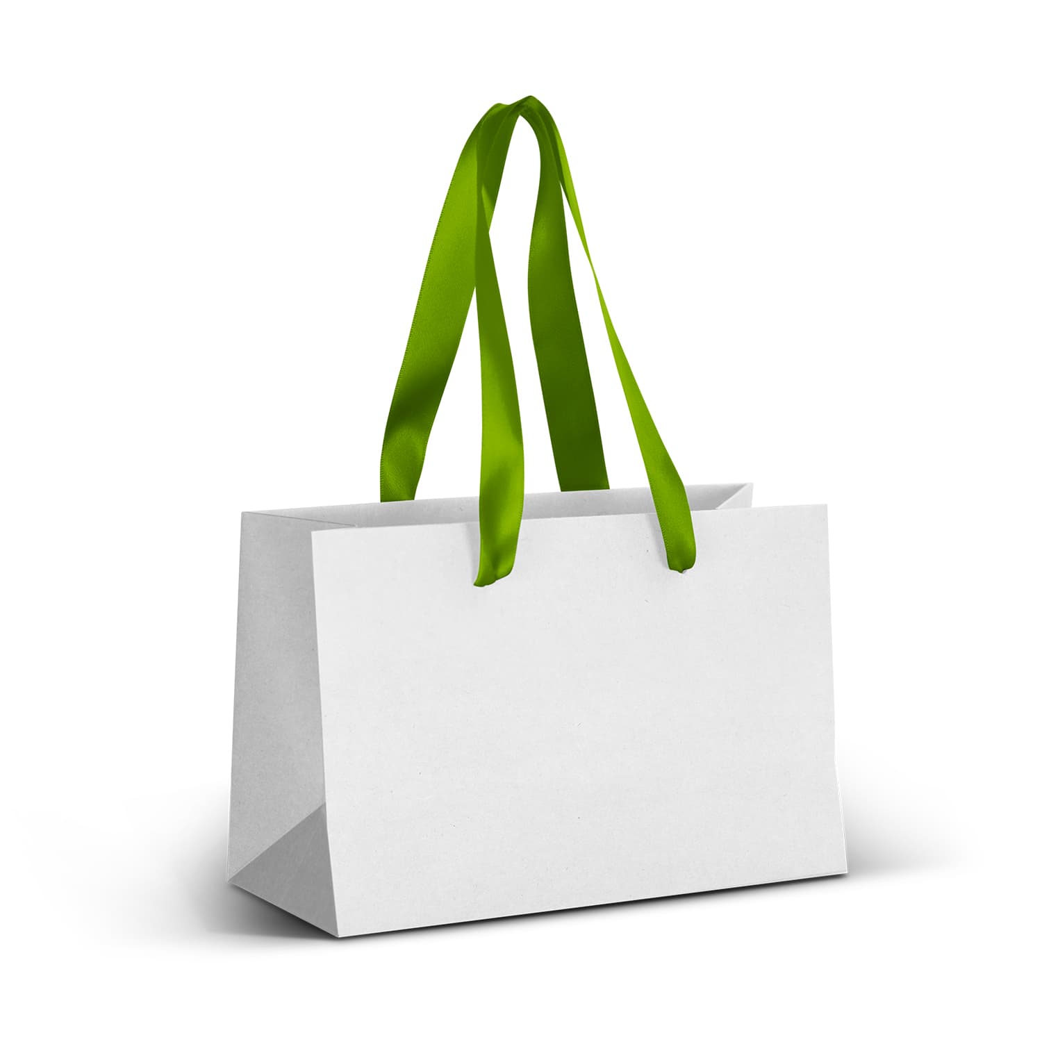 Small Ribbon Handle Paper Bag - Full Colour — view 2 of 3