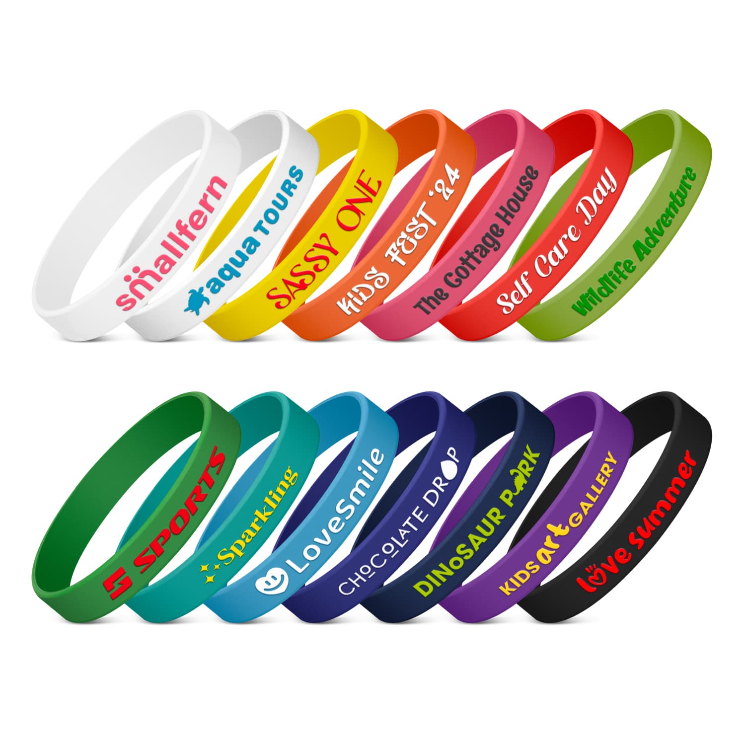 Kids Silicone Wrist Band - Embossed — view 2 of 4