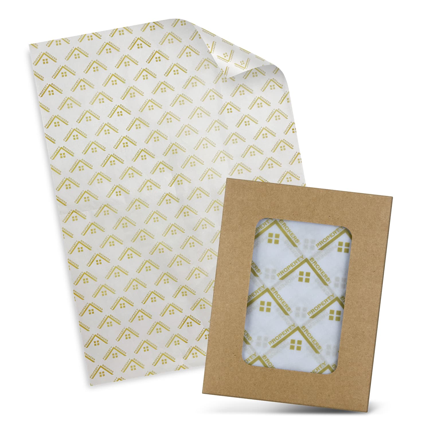 Custom Tissue Paper with Envelope - White — view 2 of 4