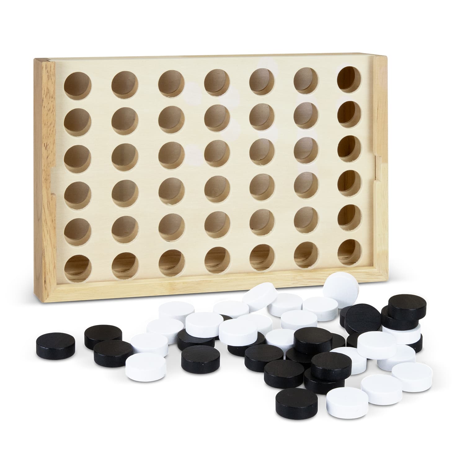 NATURA Quattro Wooden Four-in-a-Row Game — view 3 of 4