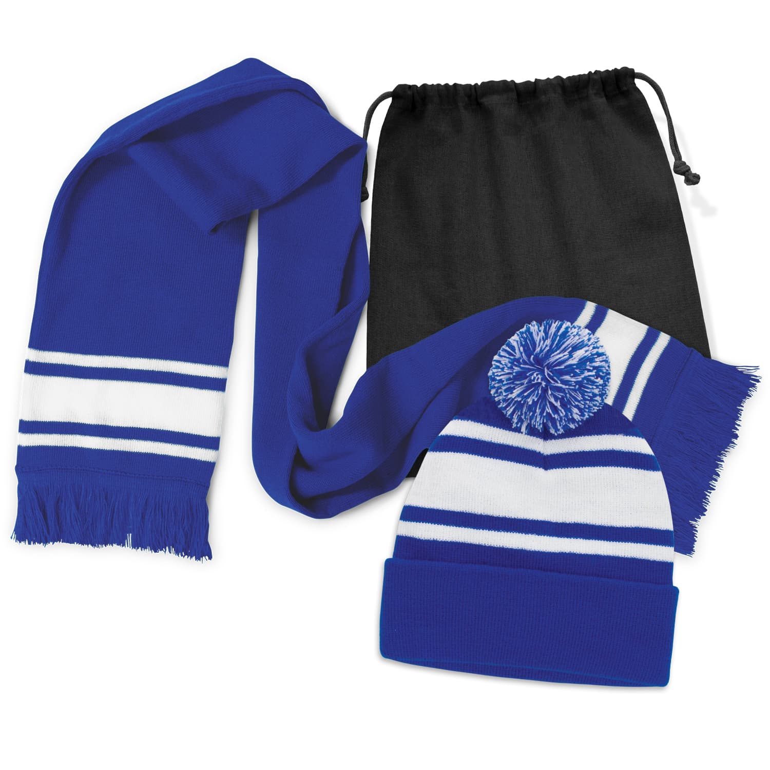Commodore Scarf and Beanie with Pom Pom Set — view 3 of 4