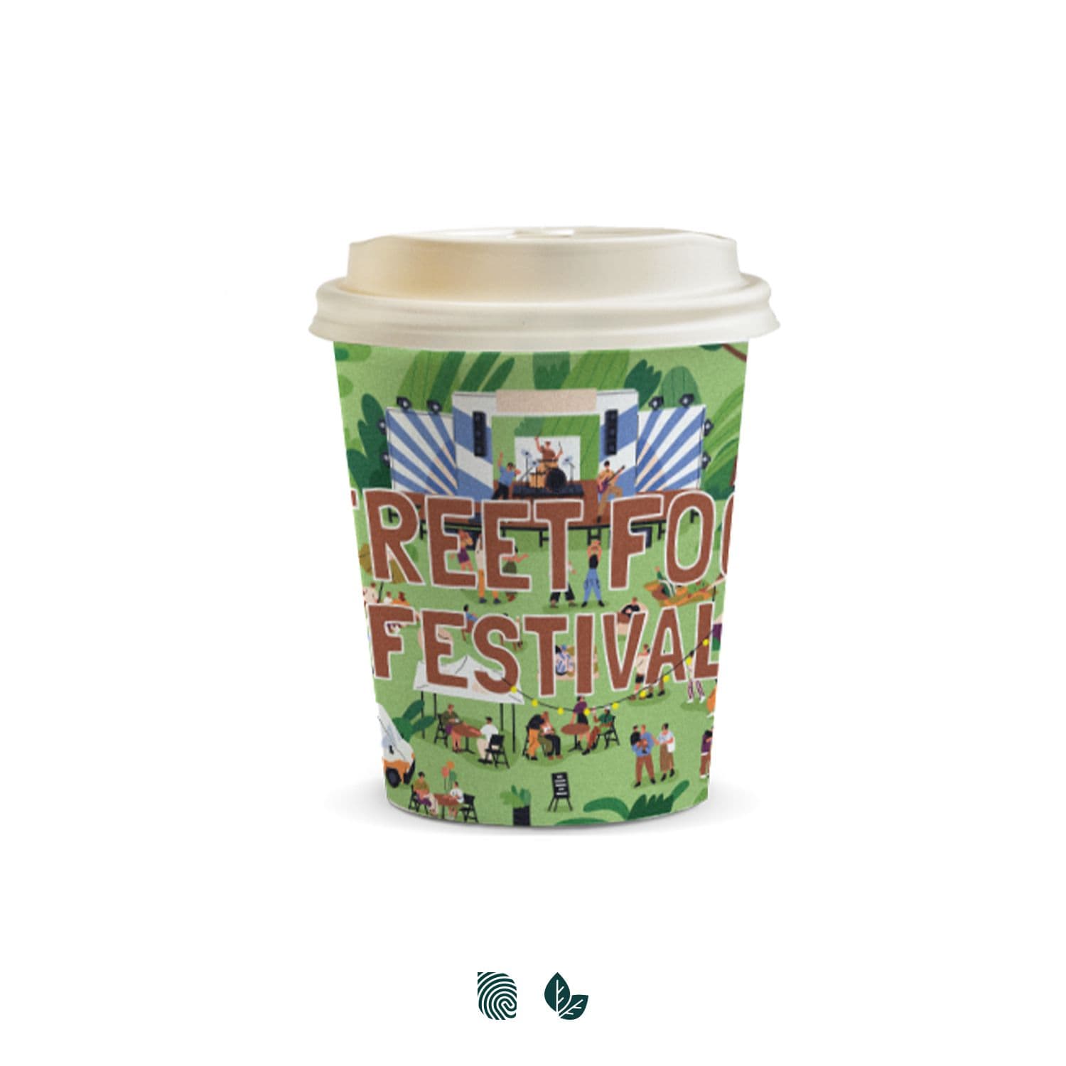 Compostable Paper Coffee Cup - 230ml — view 2 of 4