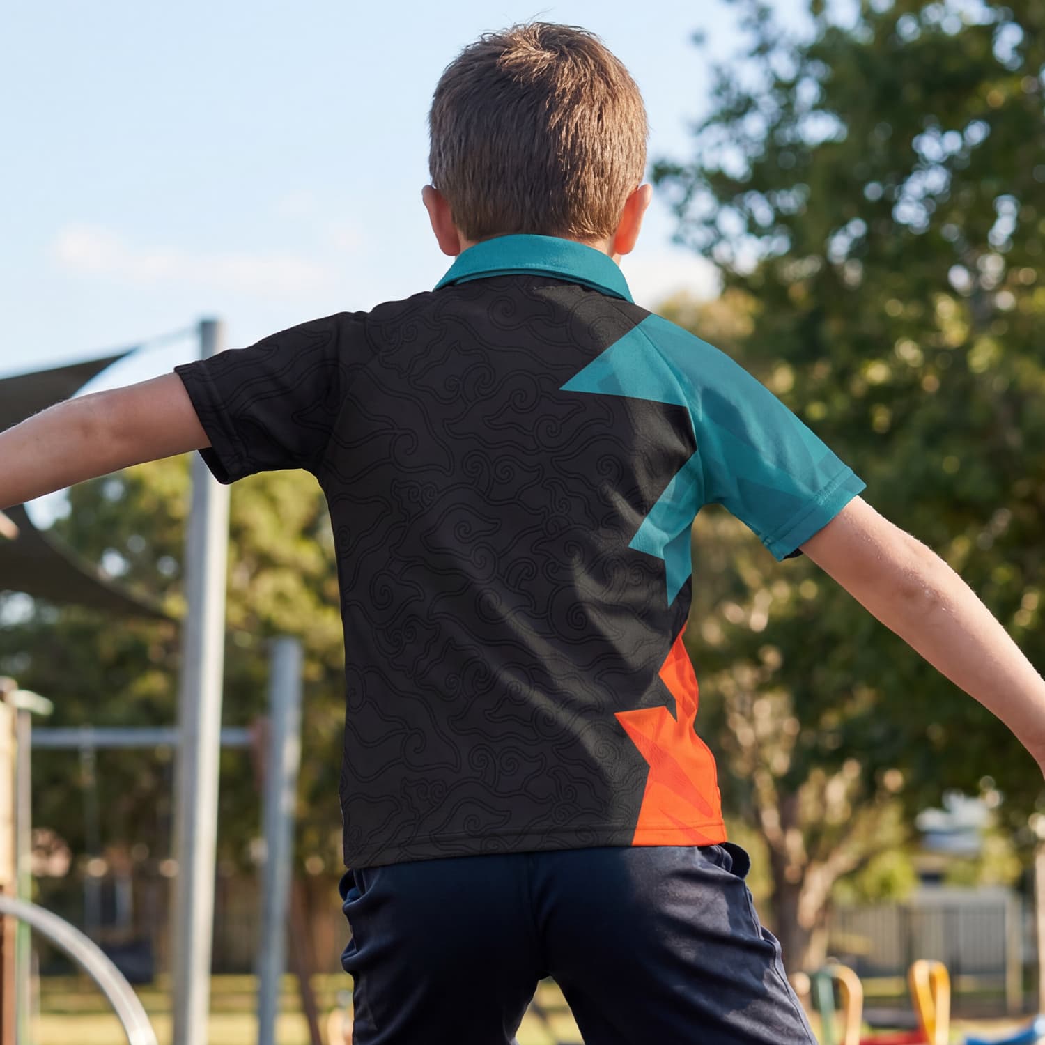 Custom Youth Active Polo — view 2 of 4