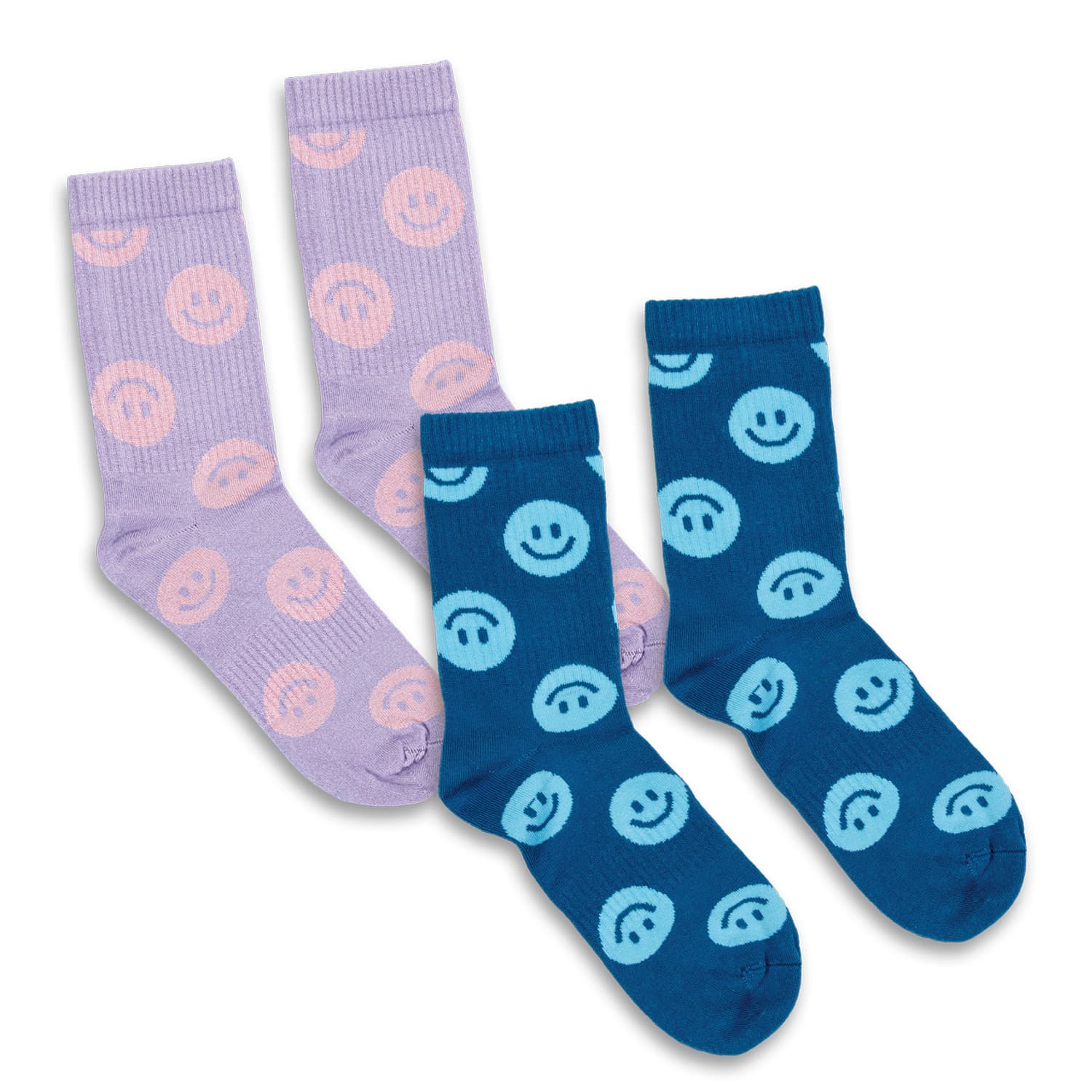 Pixel Knitted Bamboo Crew Socks - Set of 2 — view 2 of 4