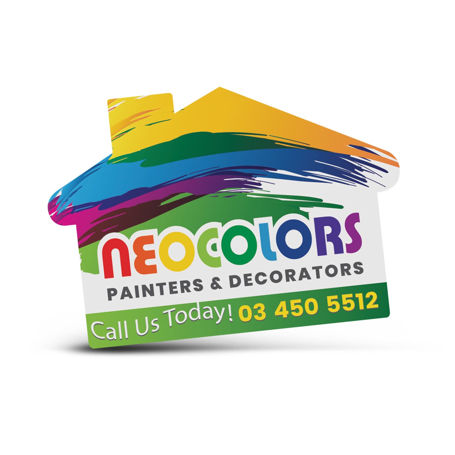 AD Labels 70 x 50mm - House Shaped — view 2 of 3