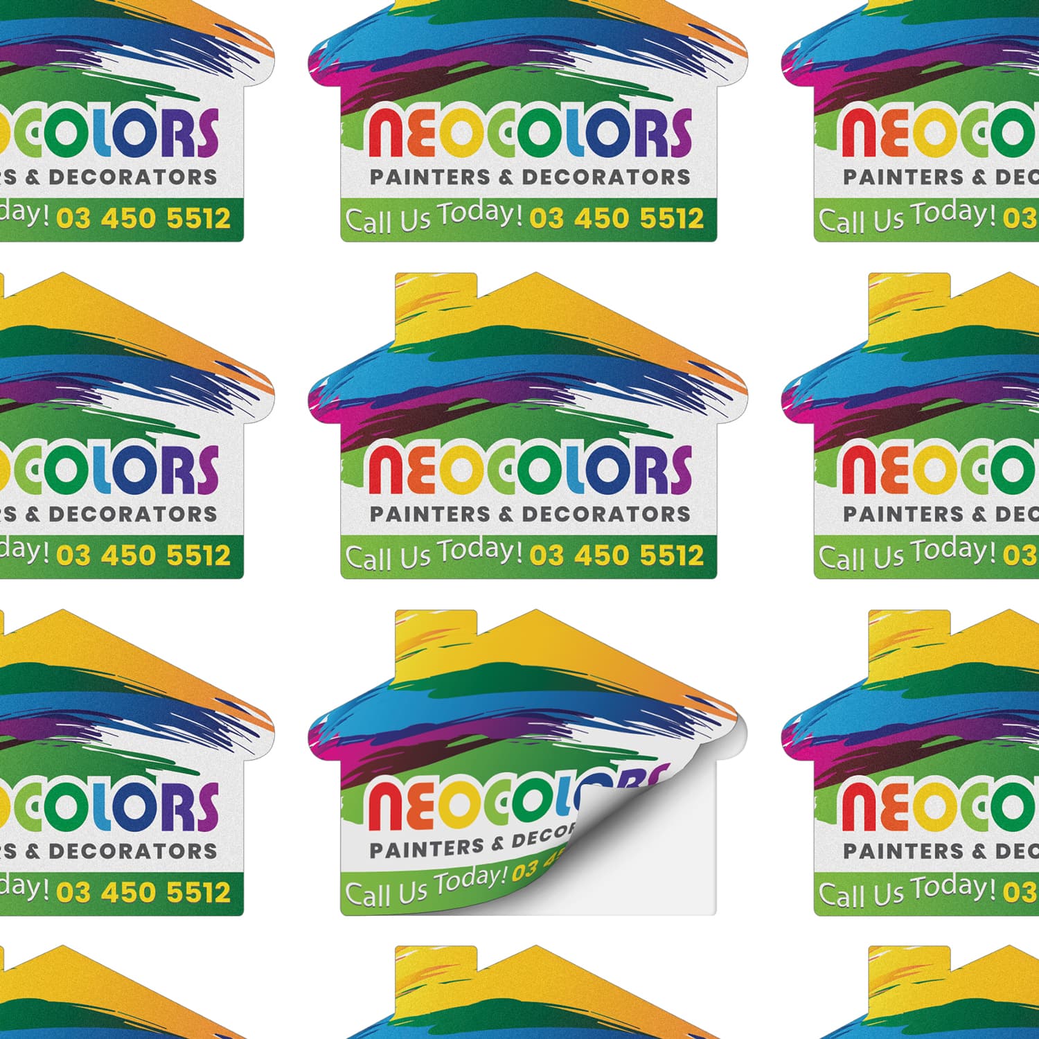 AD Labels 70 x 50mm - House Shaped — view 3 of 3