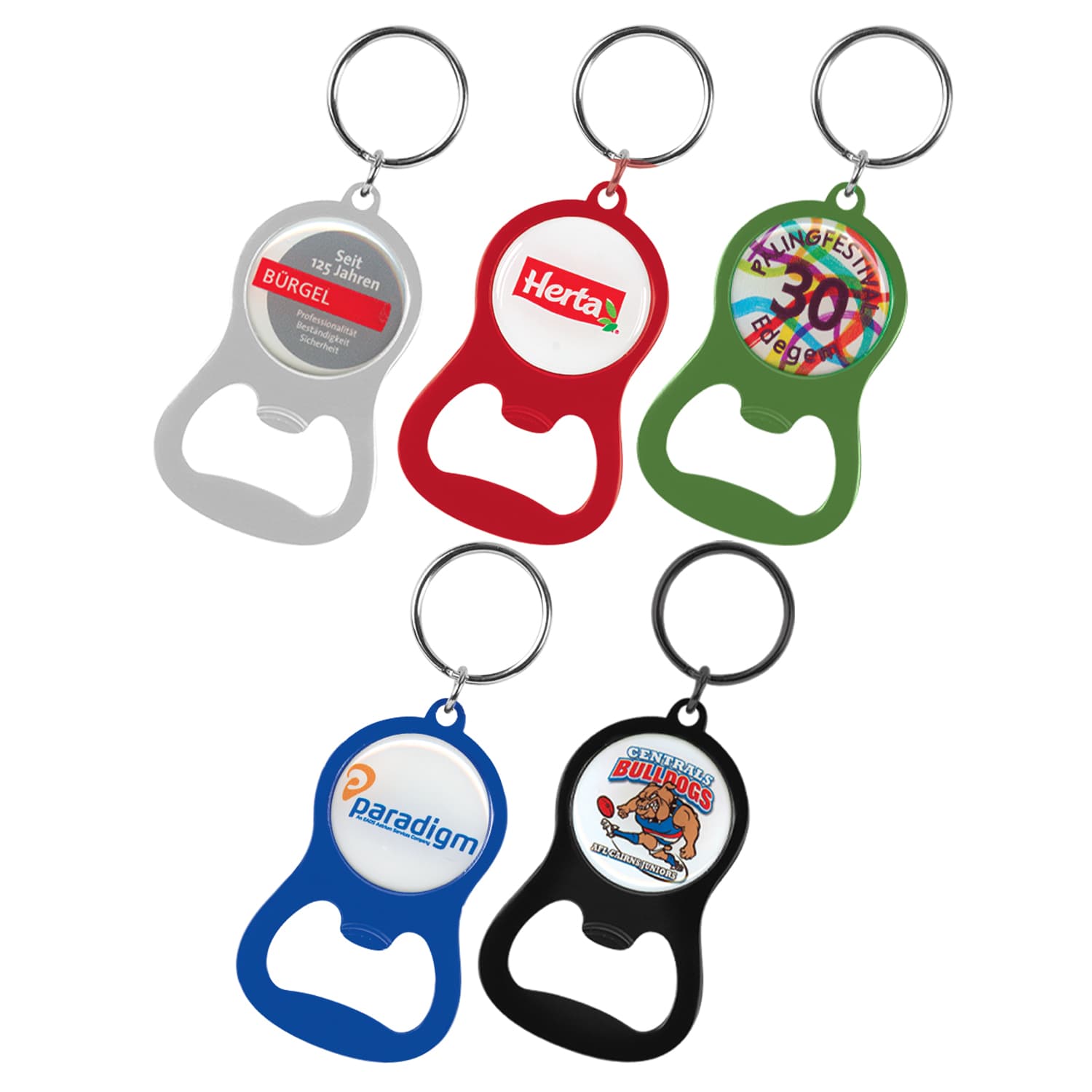 Chevron Bottle Opener Key Ring — view 2 of 4