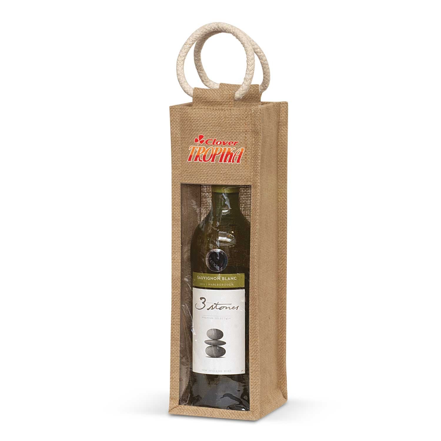 Serena Jute Wine Carrier — view 2 of 2