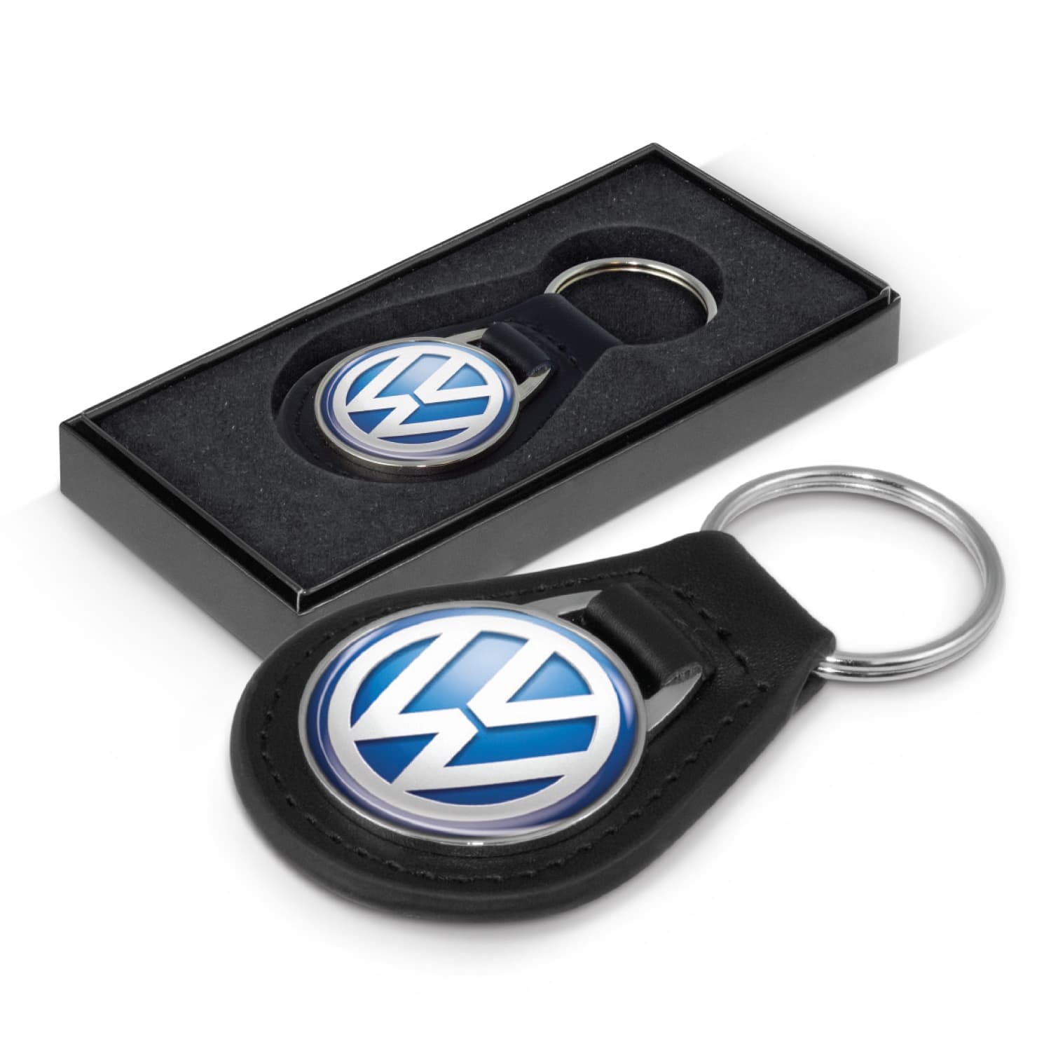 Baron Leather Key Ring - Round — view 2 of 3